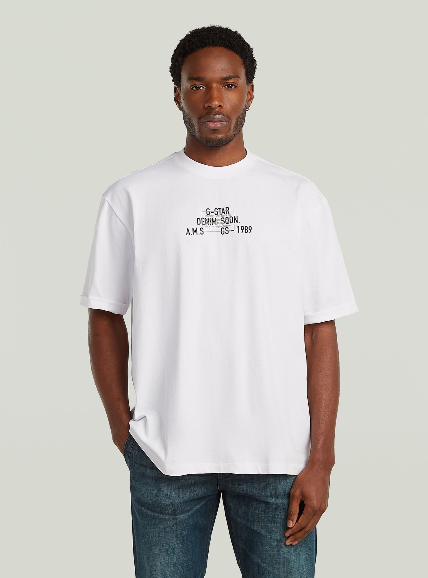 G-STAR T-Shirt Multi Technique Graphic Relaxed T-Shirt
