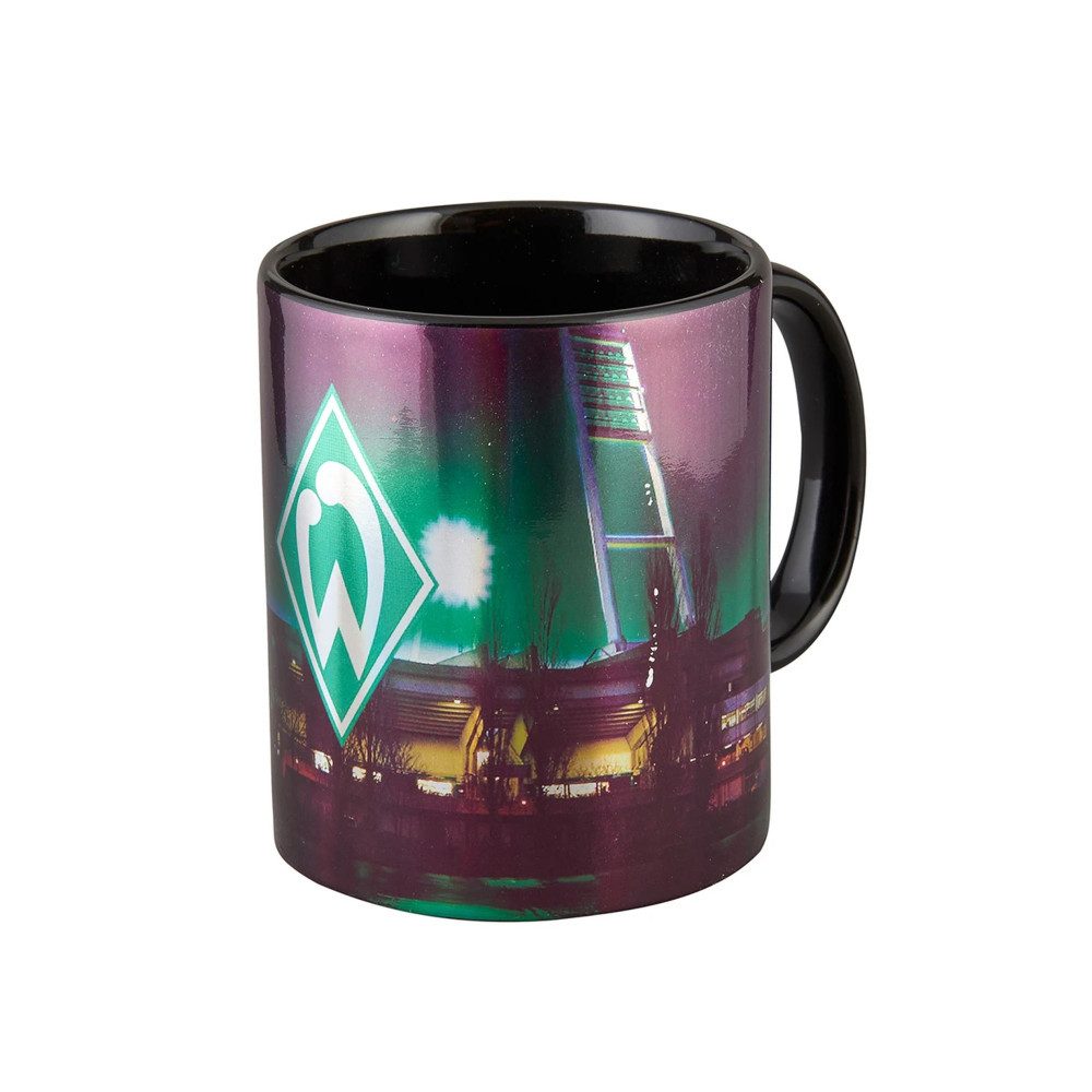 Werder Bremen Becher Werder Bremen Tasse Weserstadion metallic