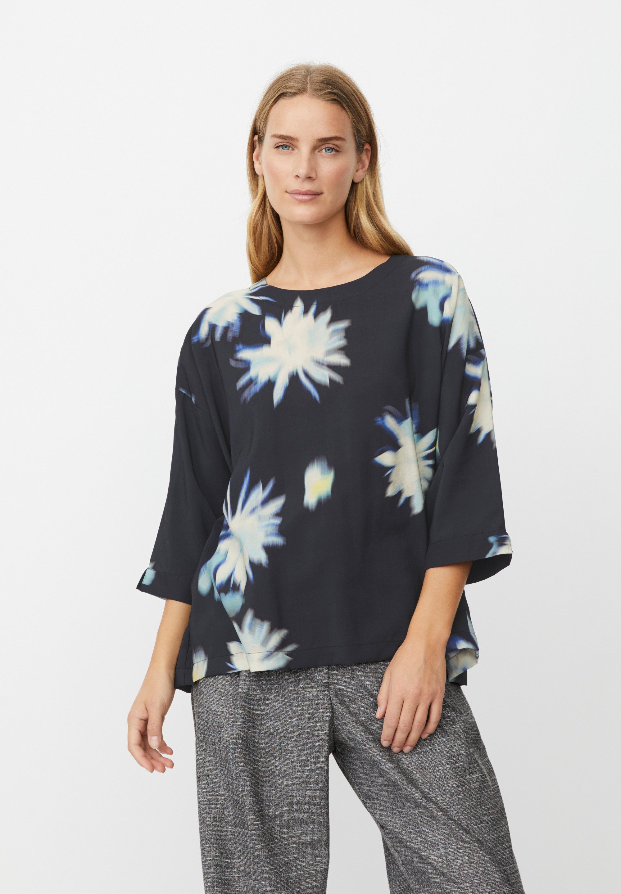 Masai Langarmbluse MaBecca Luftige Weite, feiner Griff, dezentes Design