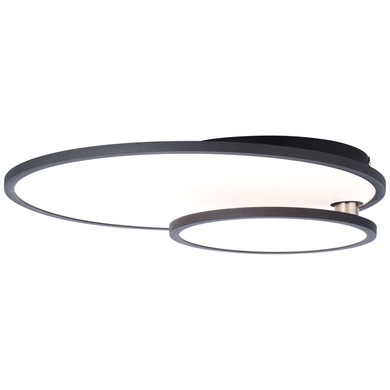 Brilliant Aufbauleuchte Bility, 3000K, Lampe Bility LED Deckenaufbau-Paneel 61x45cm schwarz/weiß easyDim 1x