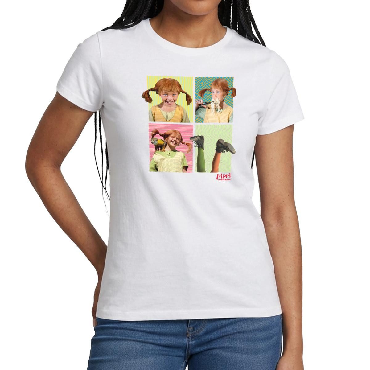 T-Shirt Pippi Langstrumpf Portraits Von Pippi Frauen T-Shirt