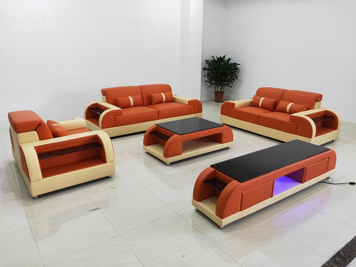 JVmoebel Wohnzimmer-Set, Sofagarnitur 3 2 1 Sitzer Set Design Sofa Polster Couchen Couch Modern