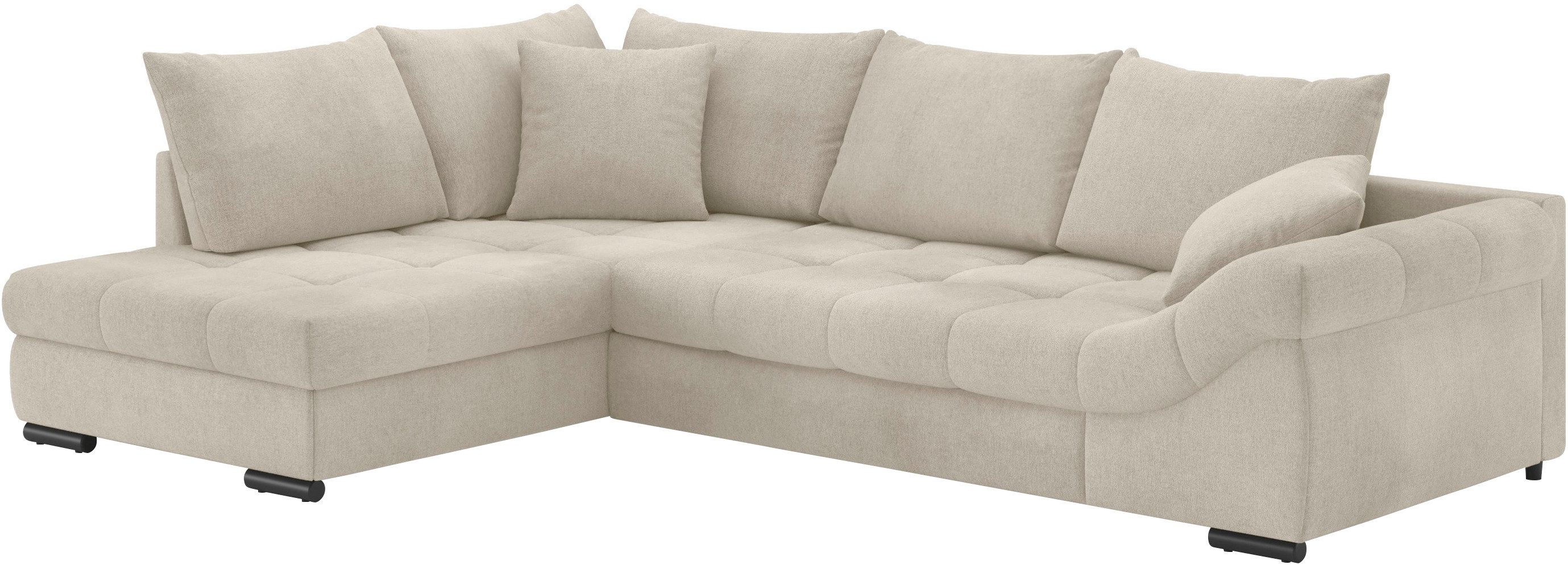 Mr. Couch Ecksofa "Allegro DuraFlex, L-Form" Hochschläfer-Bettauszug, Kalts günstig online kaufen