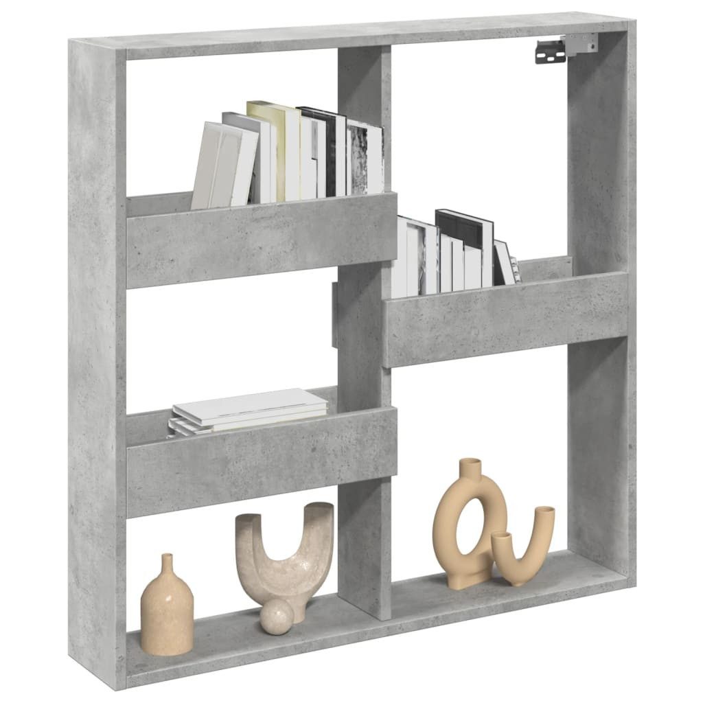 vidaXL Regal Wandschrank Betongrau 80x15x80 cm günstig online kaufen