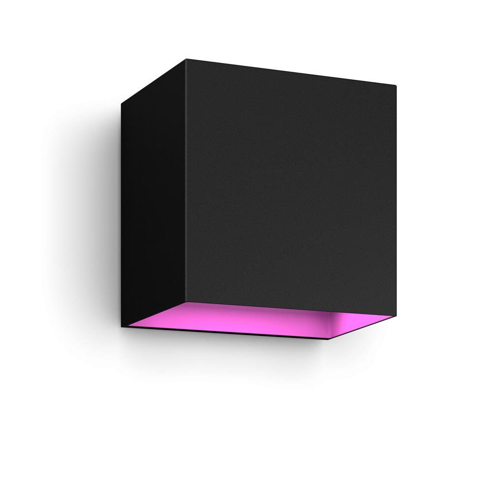 Kunstbaum Bluetooth Wandleuchte White & Color Ambiance Resonate in Schwarz  8W, Philips Hue, Höhe 12 cm, Smart Bundles