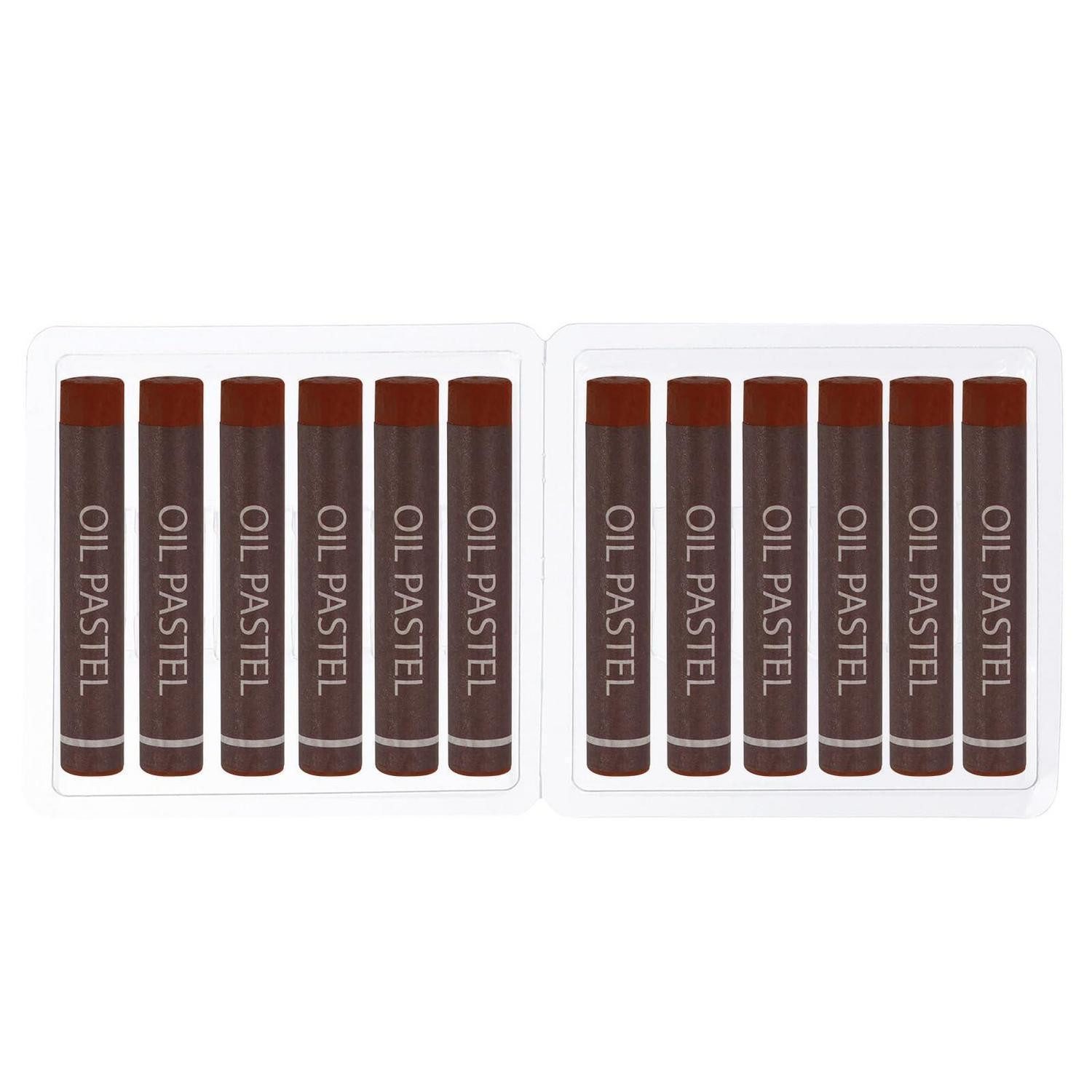 LuxusKollektion Wachsmalstift Ölpastelle Braun 12er Set