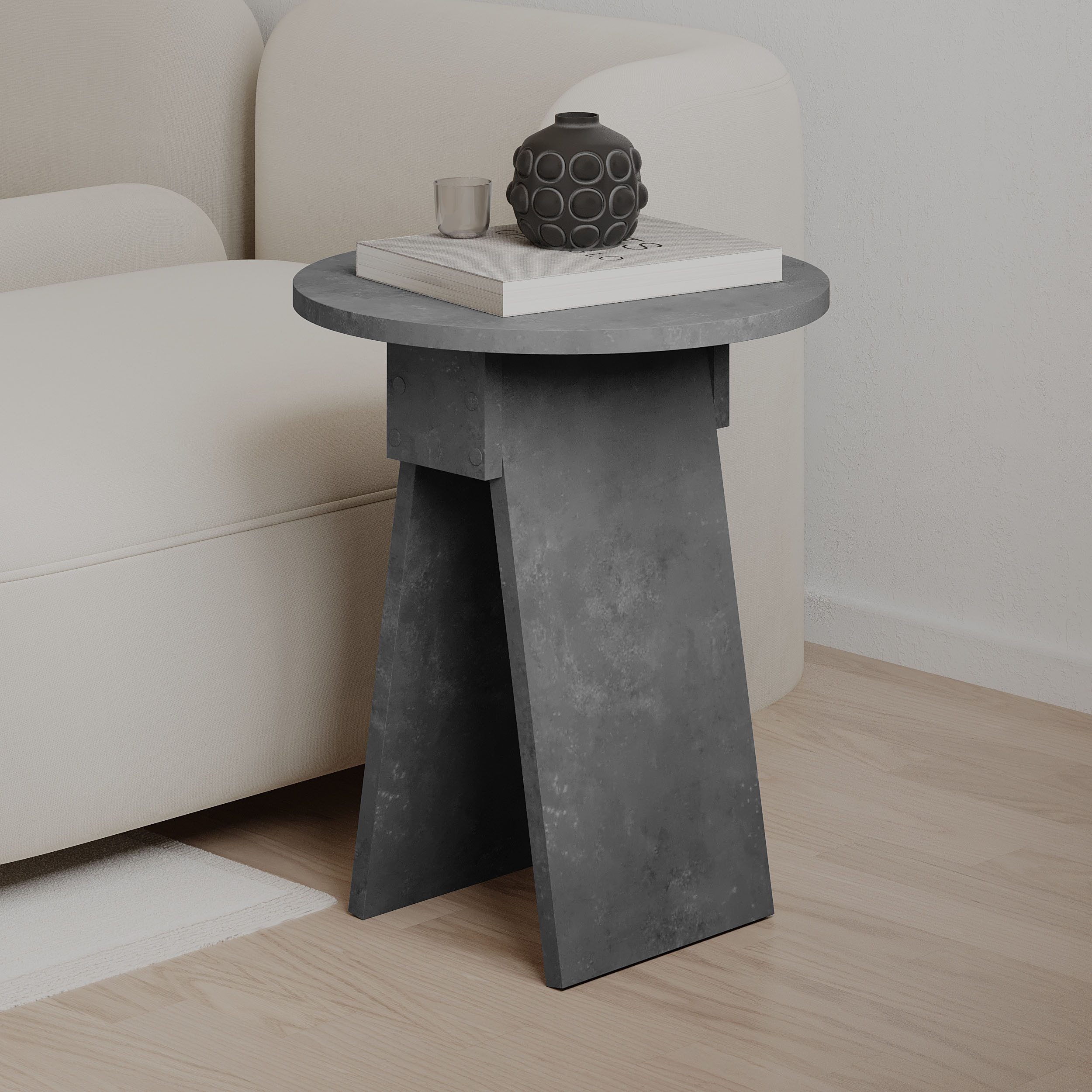 Decortie Beistelltisch Chen, Modern Chen Beistelltisch, 42 x 42 x 50 cm