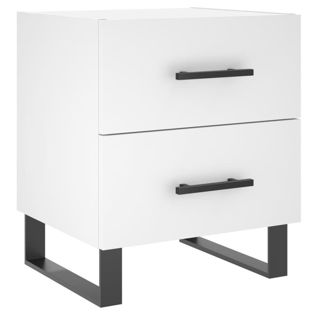 furnicato Nachttisch Weiß 40x35x47,5 cm Holzwerkstoff günstig online kaufen