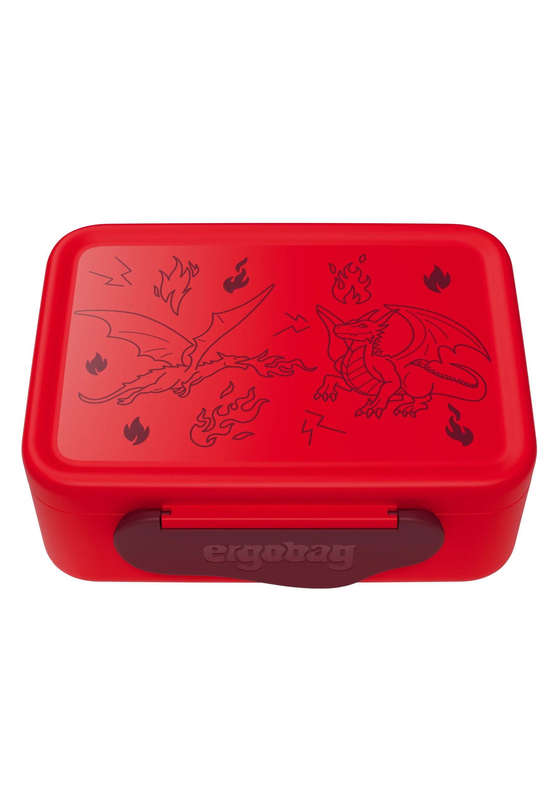 ergobag Lunchbox Brotdose, Tritan, (Brotdose, 1-tlg., Brotdose), Inkl. Trennfach für Obst und Gemüse