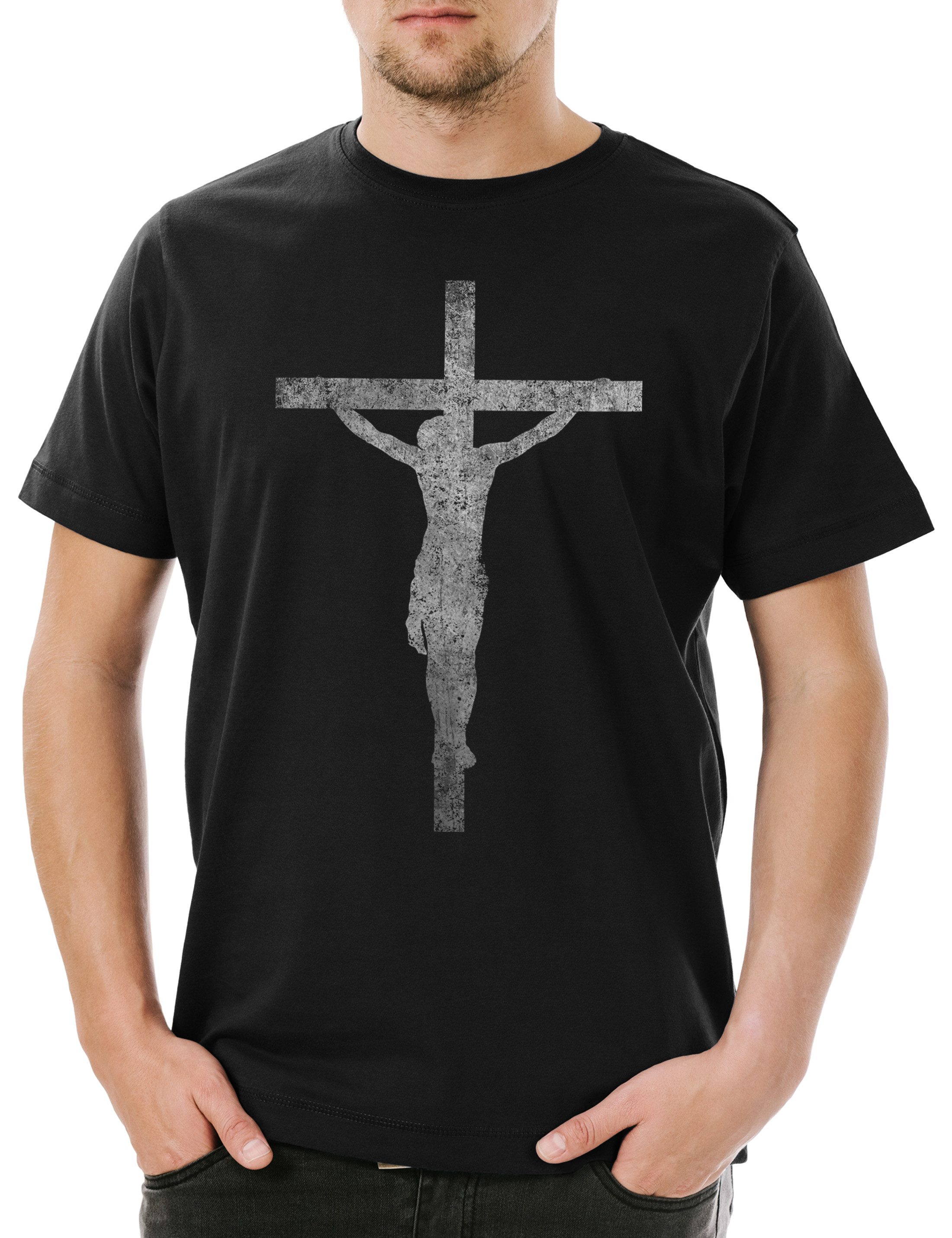 Urban Backwoods Print-Shirt Jesus Cross Herren günstig online kaufen