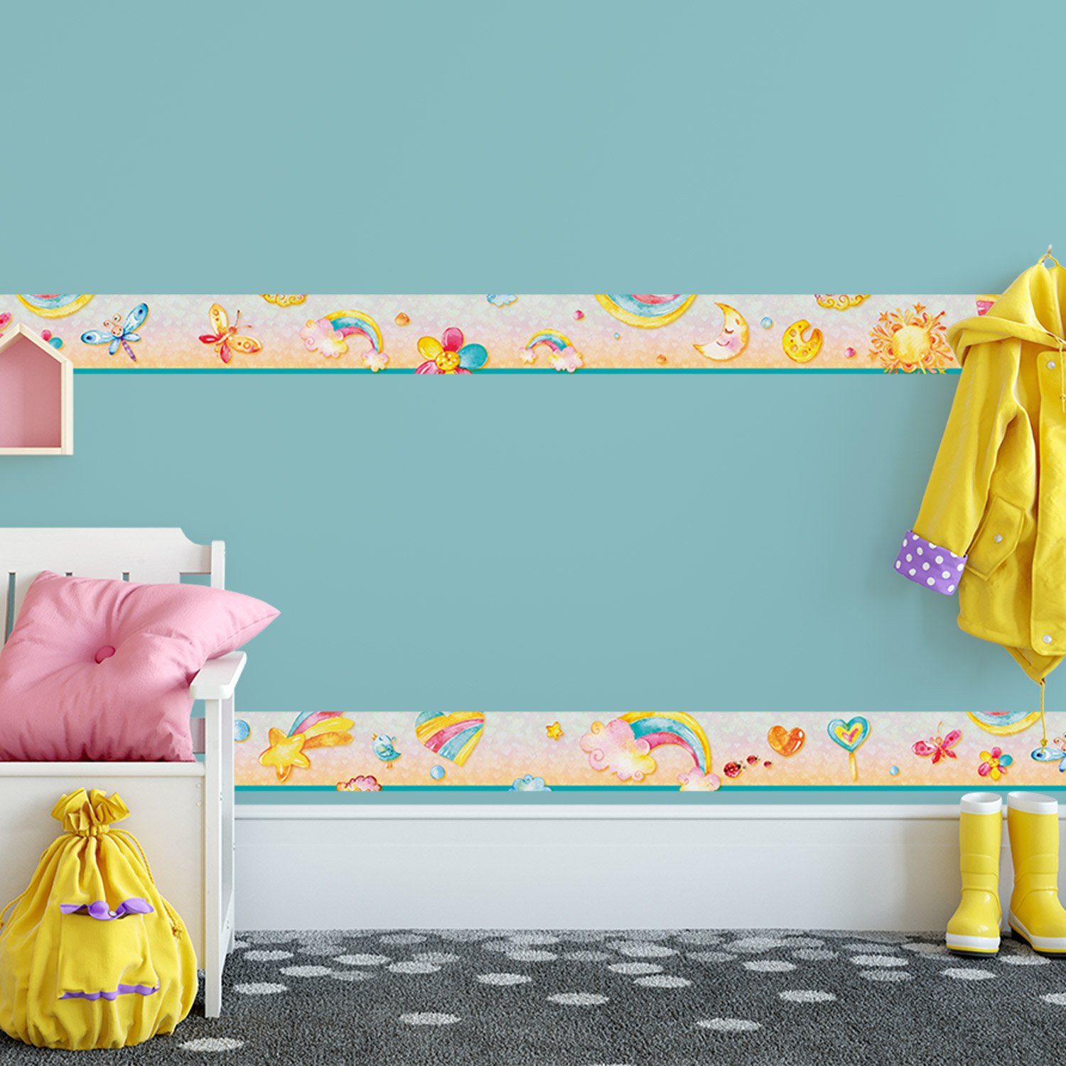 Sunnywall Bordüre Regenbogen (Bordüre - 400 günstig online kaufen