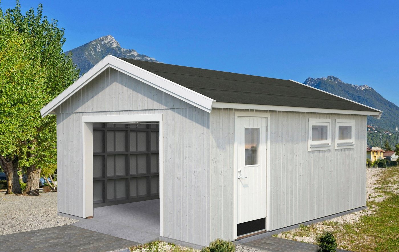 Thumbnail - Palmako Garage Andre, BxTxH: 495x595x316 cm, ohne Tor, natur