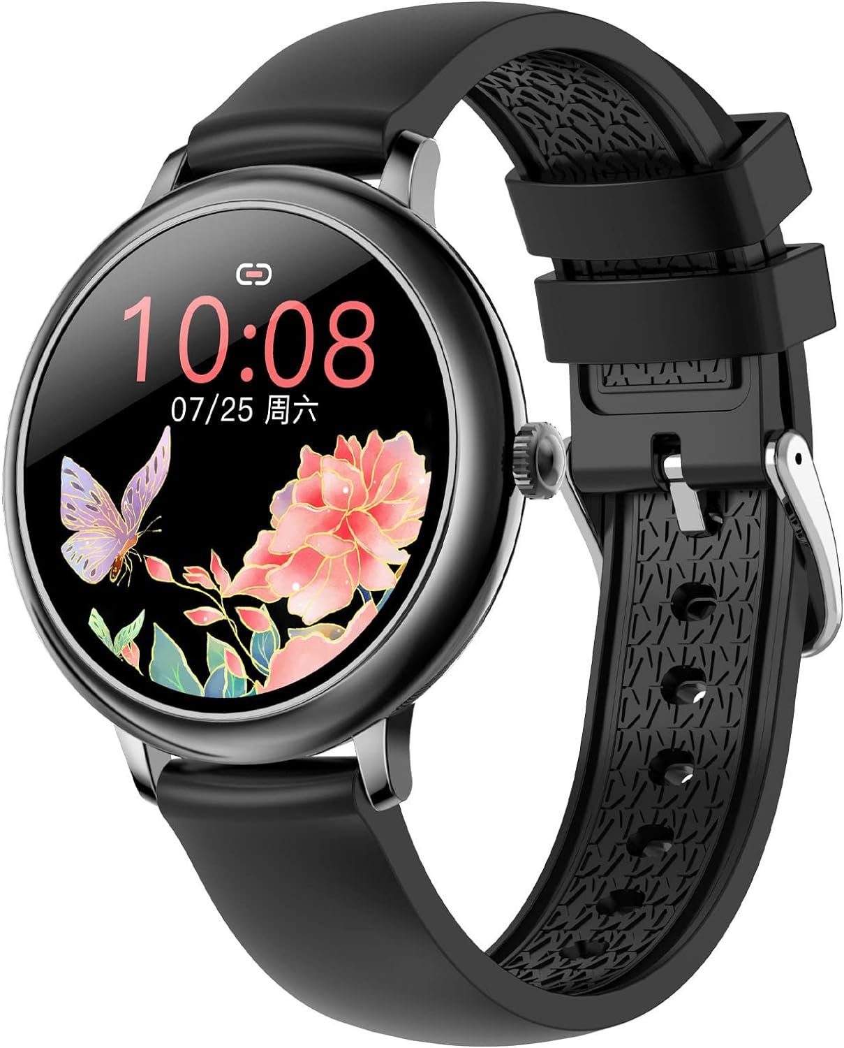 findtime Smartwatch (1,08 Zoll, Android, iOS), mit wasserdicht, 26  Funktionen, Herzfrequenz, Schrittzähler, Kalorien