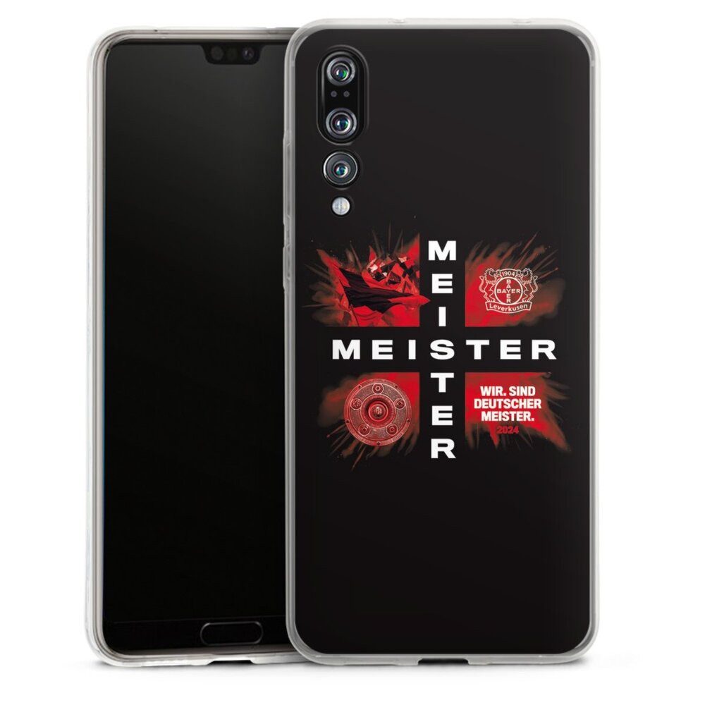 DeinDesign Handyhülle Bayer 04 Leverkusen Meister Offizielles Lizenzprodukt, Huawei P20 Pro Silikon Hülle Bumper Case Handy Schutzhülle