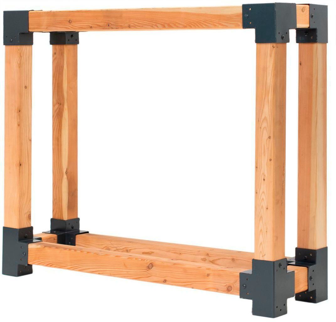 WESTMANN Kaminholzregal Michel L, BxTxH:138x40x120 cm