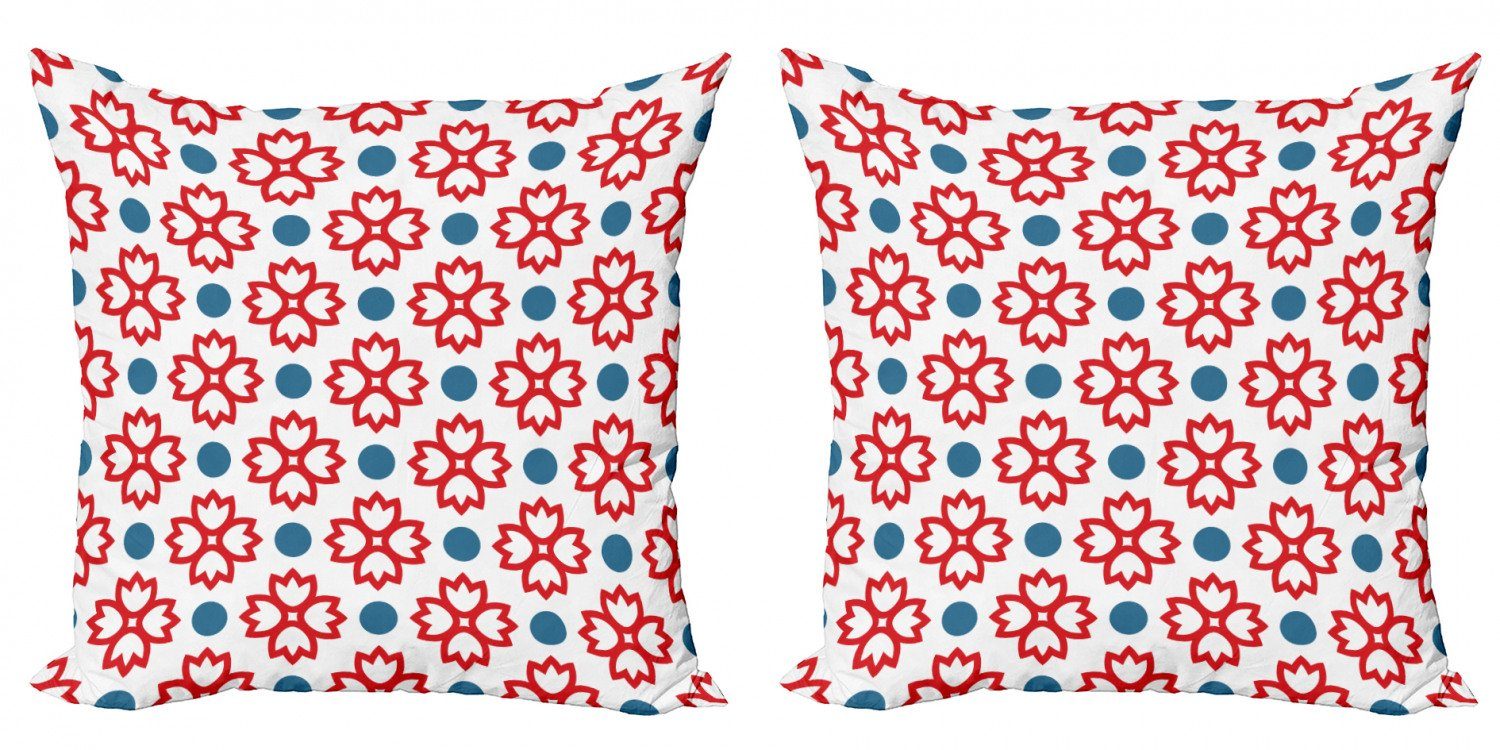 Kissenbezüge Modern Abakuhaus Abstrakt (2 Blumen Accent Digitaldruck, Europäische Doppelseitiger Natur Stück)