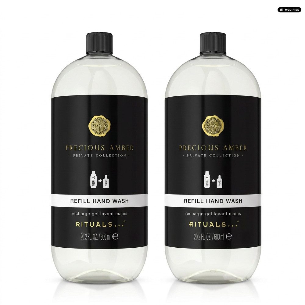 Rituals Flüssigseife Rituals Precious Amber Handseife Nachfüllpackung 2er Set, 1-tlg., Vorteilspack mit praktischen Nachfüllpackungen