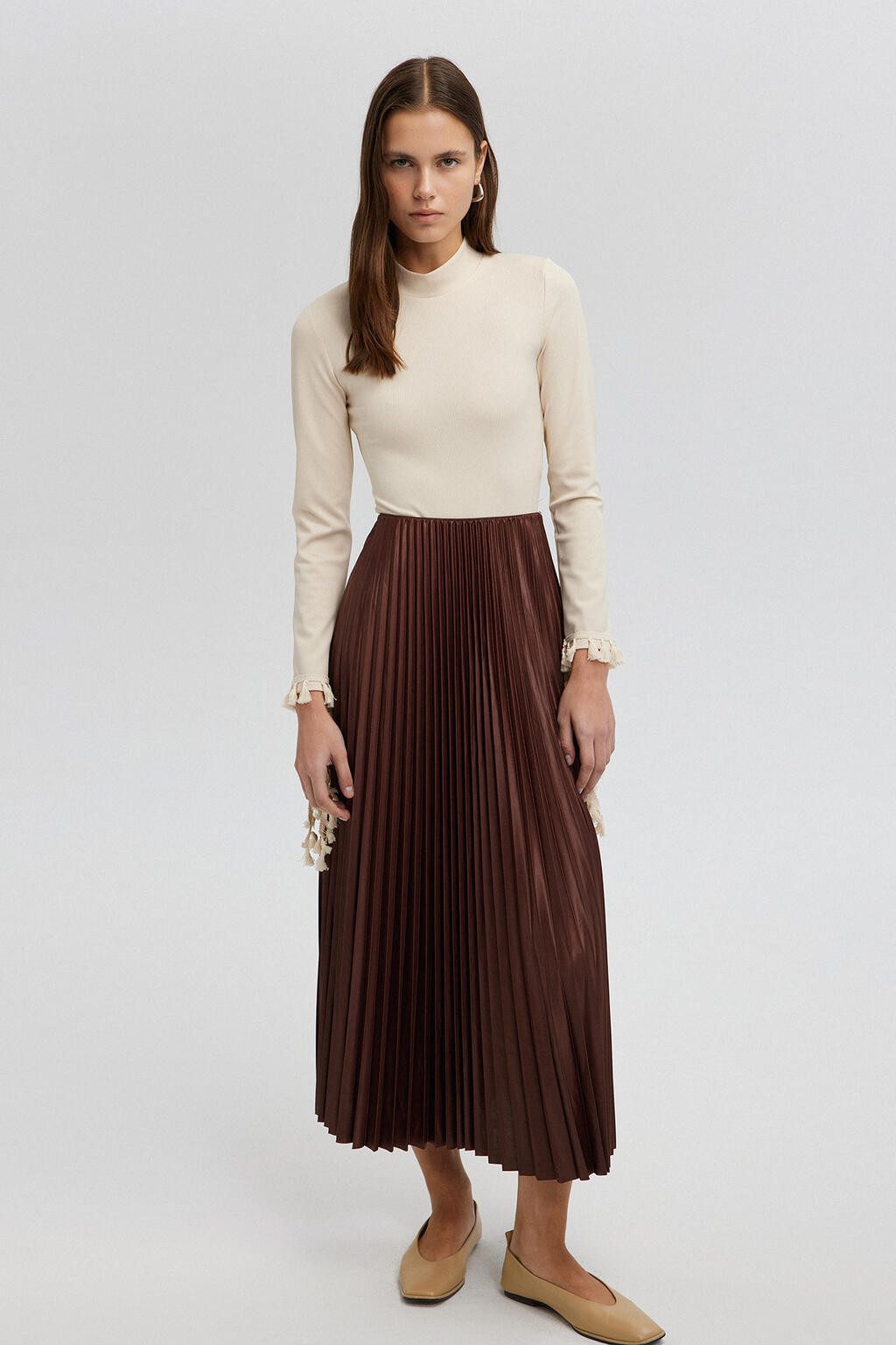 touche prive Faltenrock Elastisch Taille Maxi günstig online kaufen
