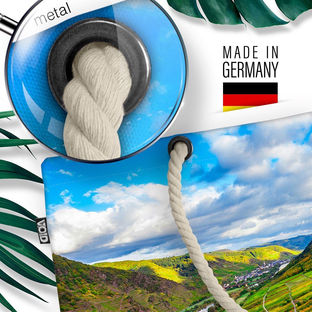 VOID Strandtasche (1-tlg), Moselschleife Mosel Fluss Bremm Weingut Calmont Rheinland-Pflaz Wein