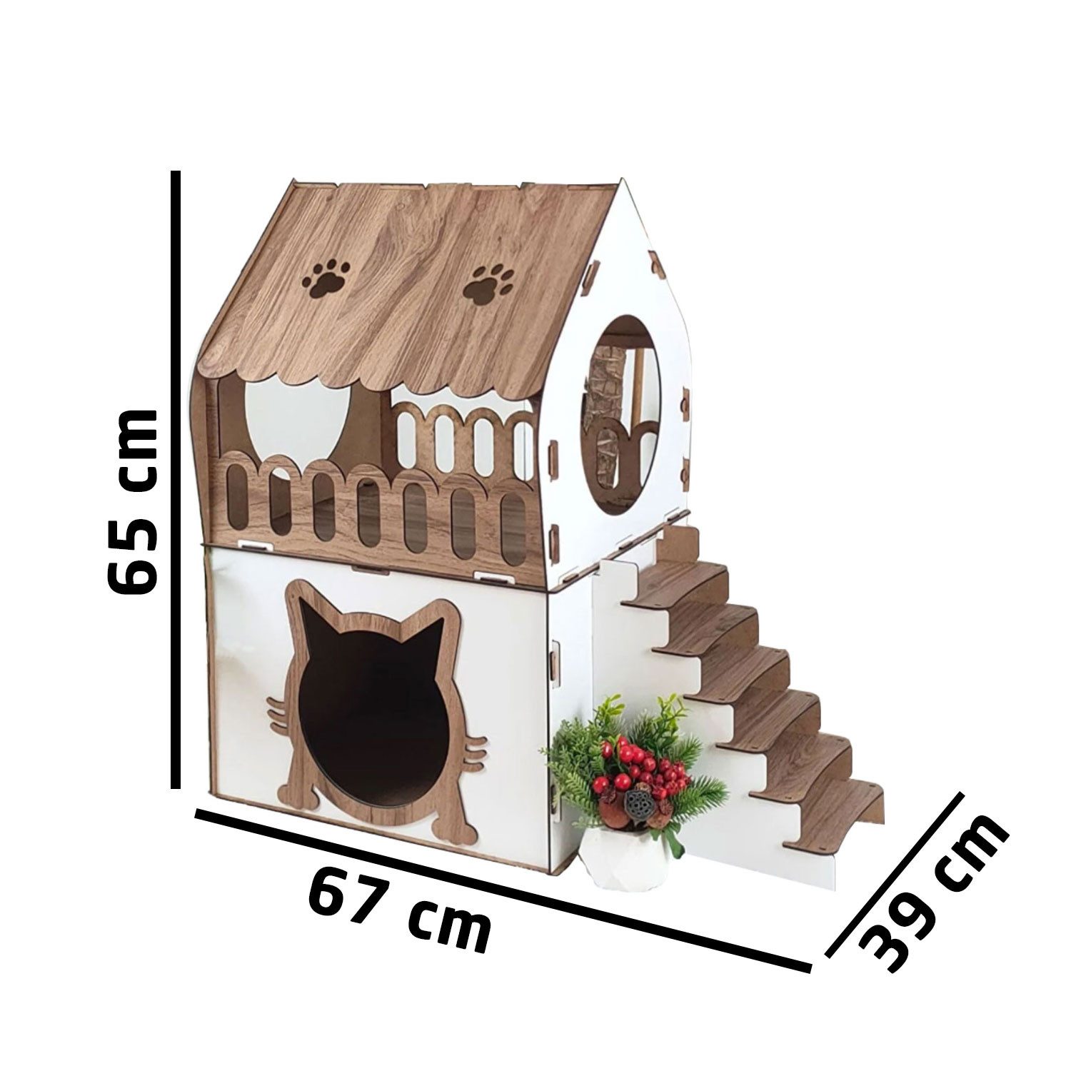 Jungengel Katzenliege XL Katzenhaus Katzenhäuschen Katzenhütte Stecksystem günstig online kaufen