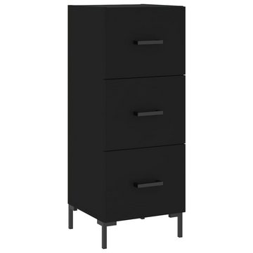 vidaXL Kleiderschrank Regal Highboard Schrank Hochschrank Schwarz 34,5x34x180 cm Holzwerksto