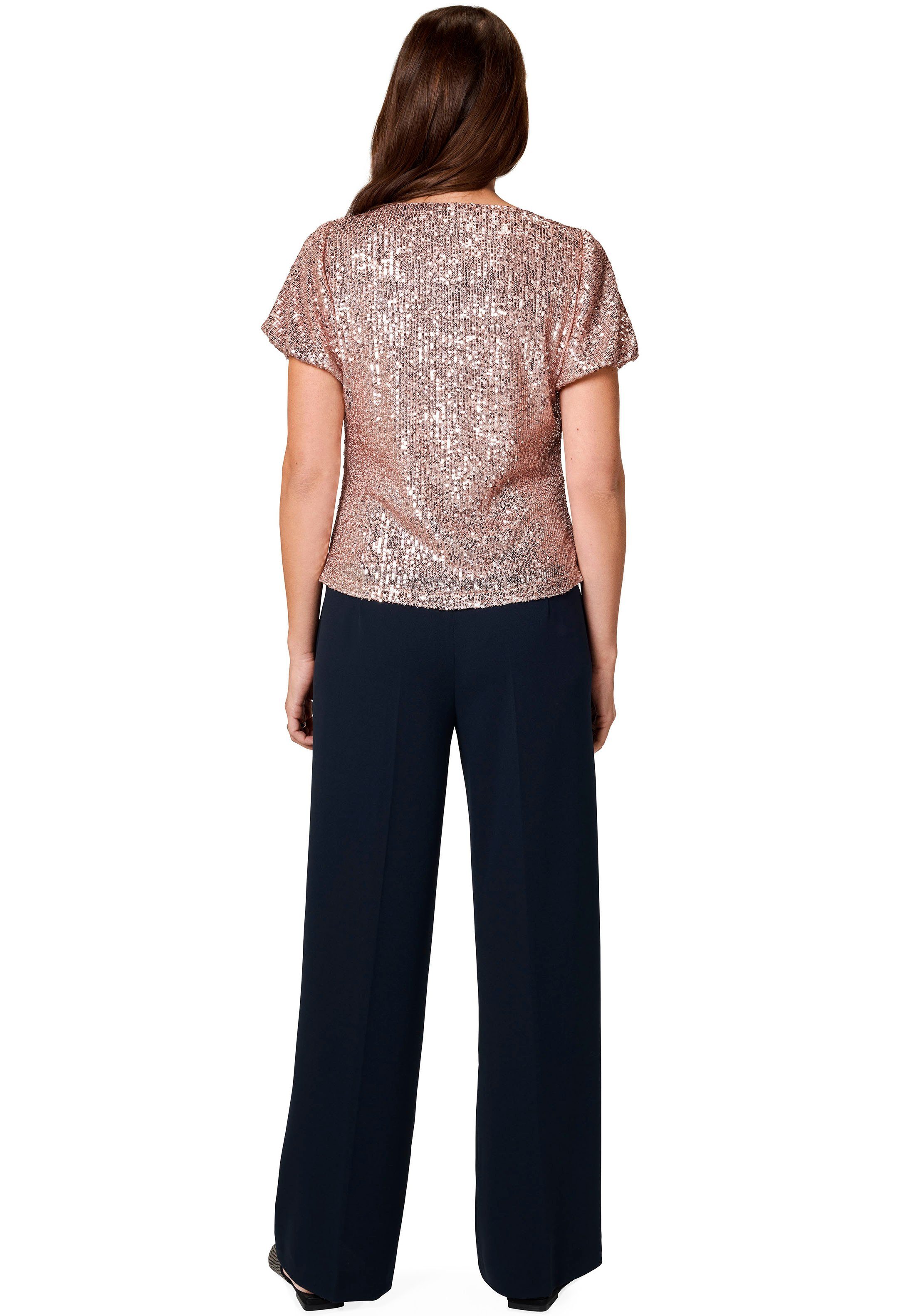 select! By rosenholz mit Pailletten T-Shirt Hermann Gabrielle Lange besetzt