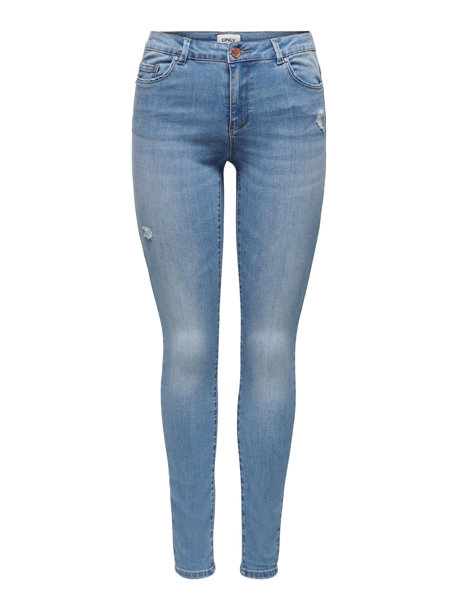 ONLY Skinny-fit-Jeans ONLWAUW Jeans Hose LIFE MID SK DEST BJ759 NOOS günstig online kaufen