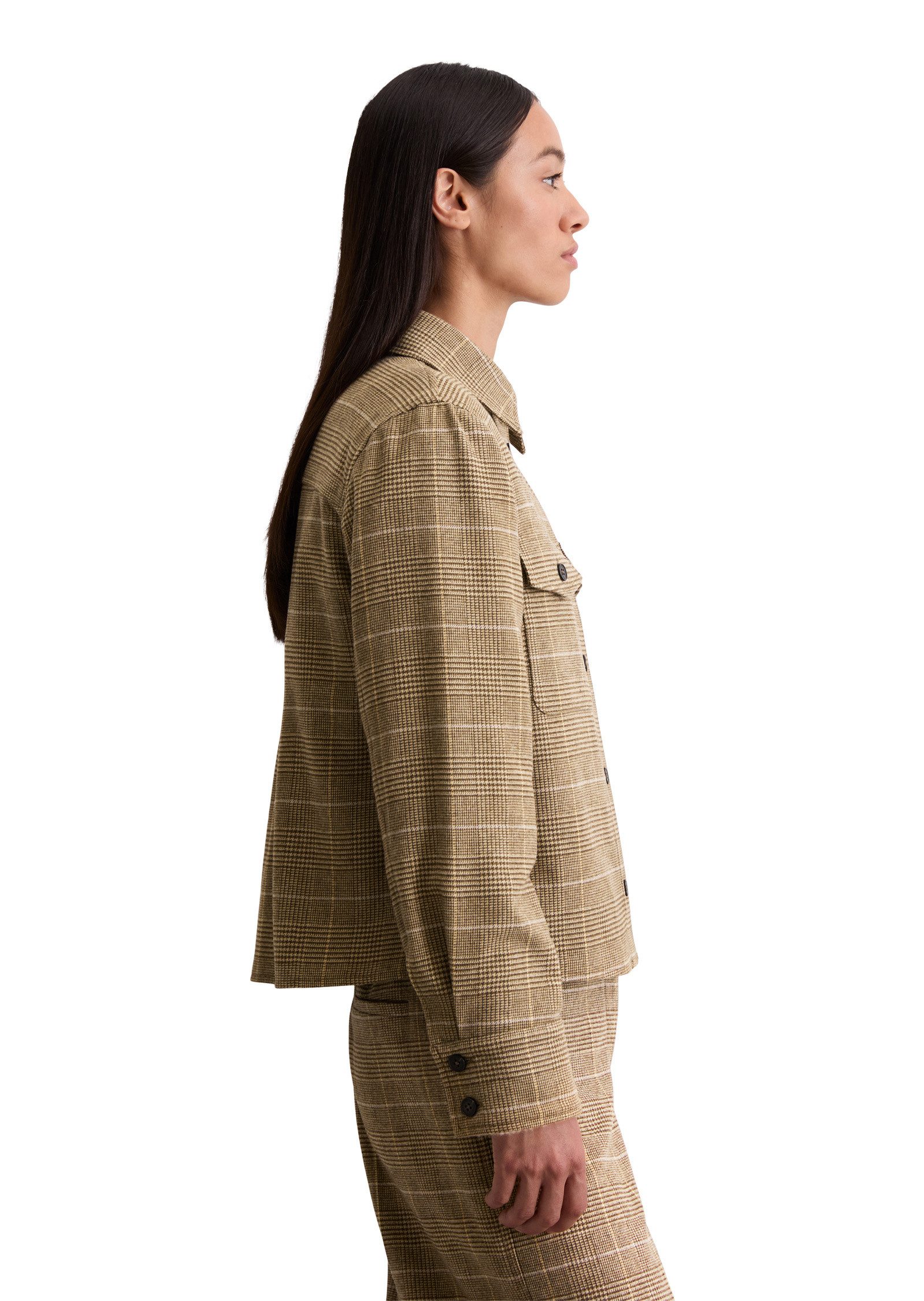 Marc O'Polo Kurzjacke mit Glencheck-Karo günstig online kaufen