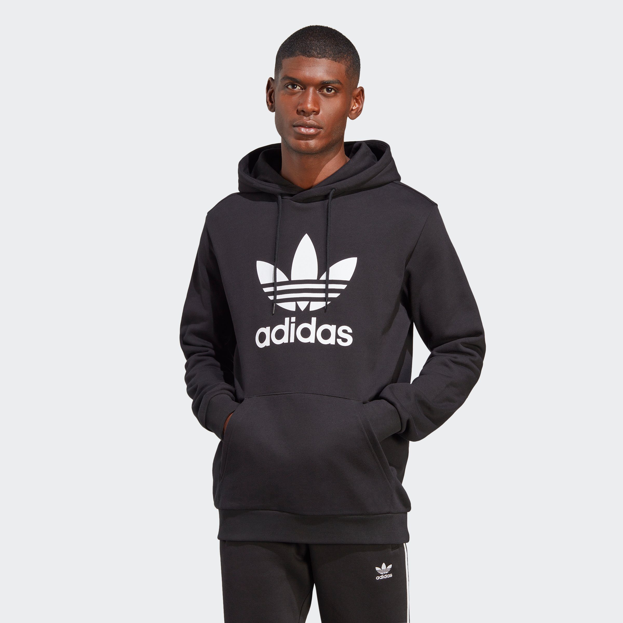 Originals CLASSICS Black TREFOIL adidas HOODIE ADICOLOR Kapuzensweatshirt