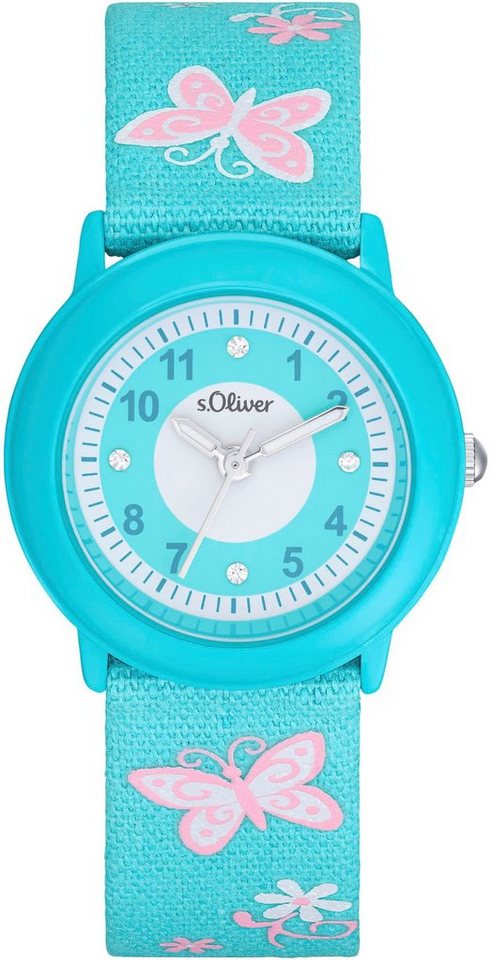 s.Oliver Quarzuhr 2036749, ideal auch als Geschenk, Wunderschöne Armbanduhr  für Mädchen