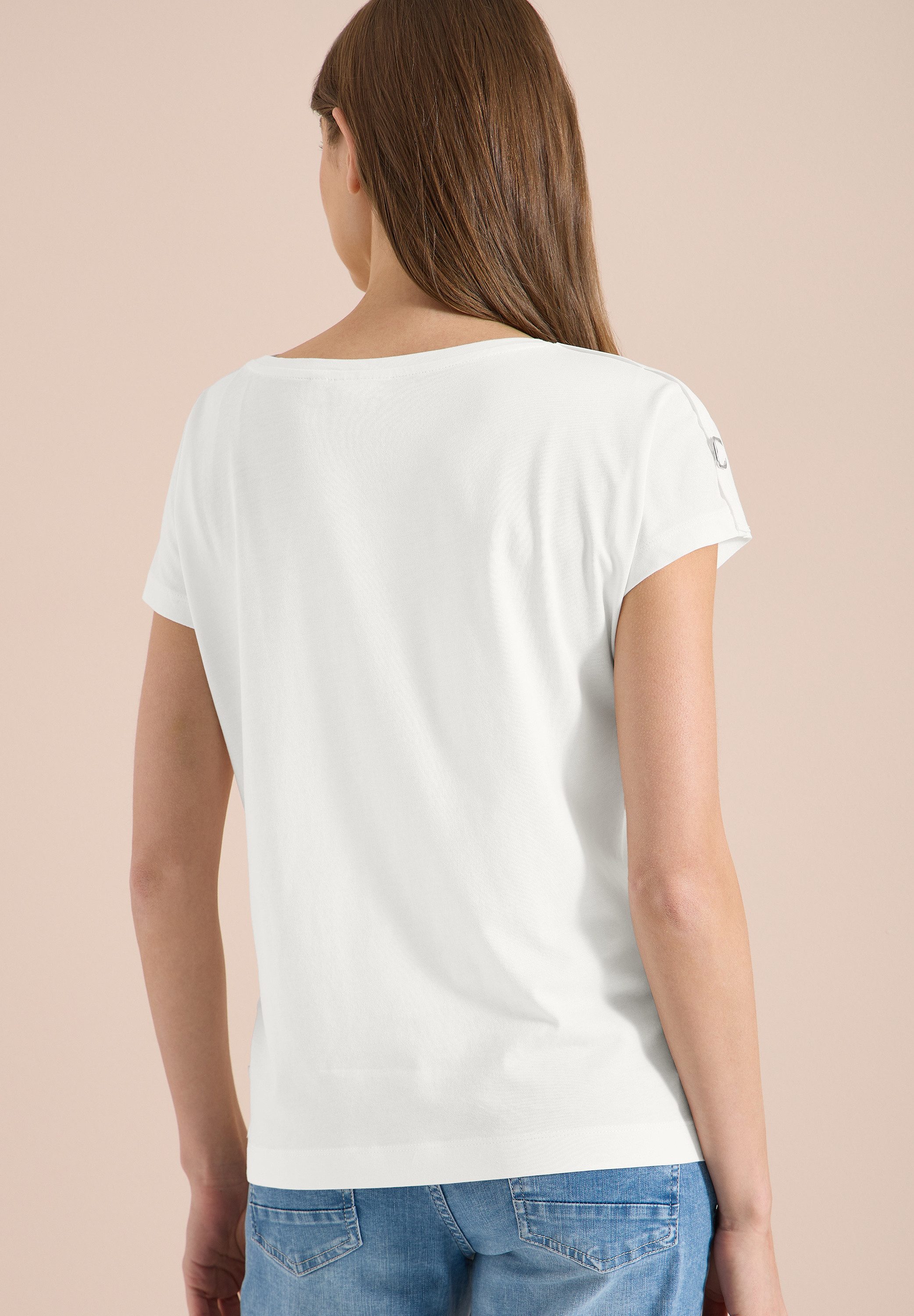 CECIL Kurzarmshirt Sommershirt mit Schnallendetail – Bild 2 von 5