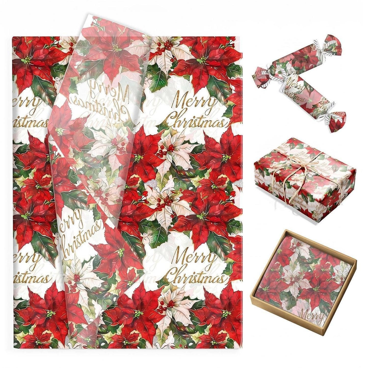 LuxusKollektion Seidenpapier Seidenpapier Rot 35x50cm 50 Blatt