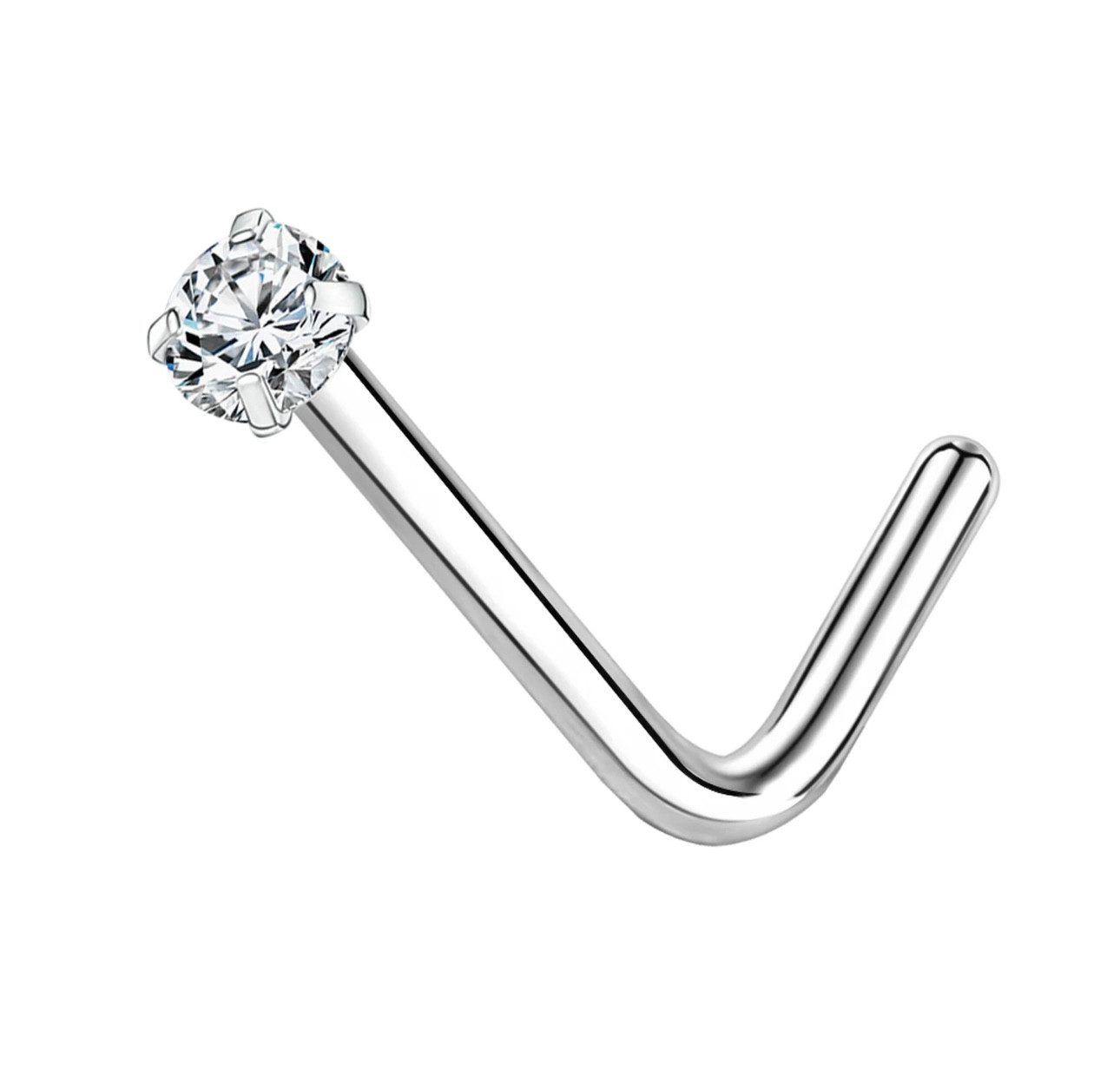Karisma Schmuck Nasenpiercing Nasenstecker Silber 925 L-Form 2/2,5/3mm Zirk günstig online kaufen