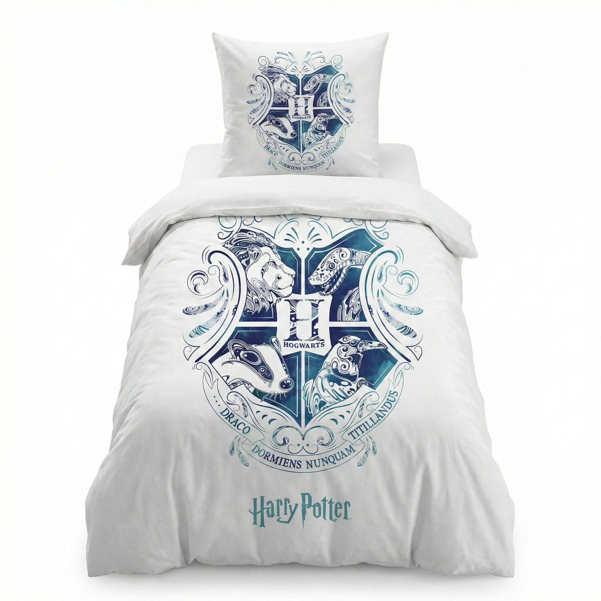 Harry Potter Kinderbettwäsche Harry Potter Hogwarts Bettwäsche Set, Mikrofaser, 135-140x200 cm Hogwarts
