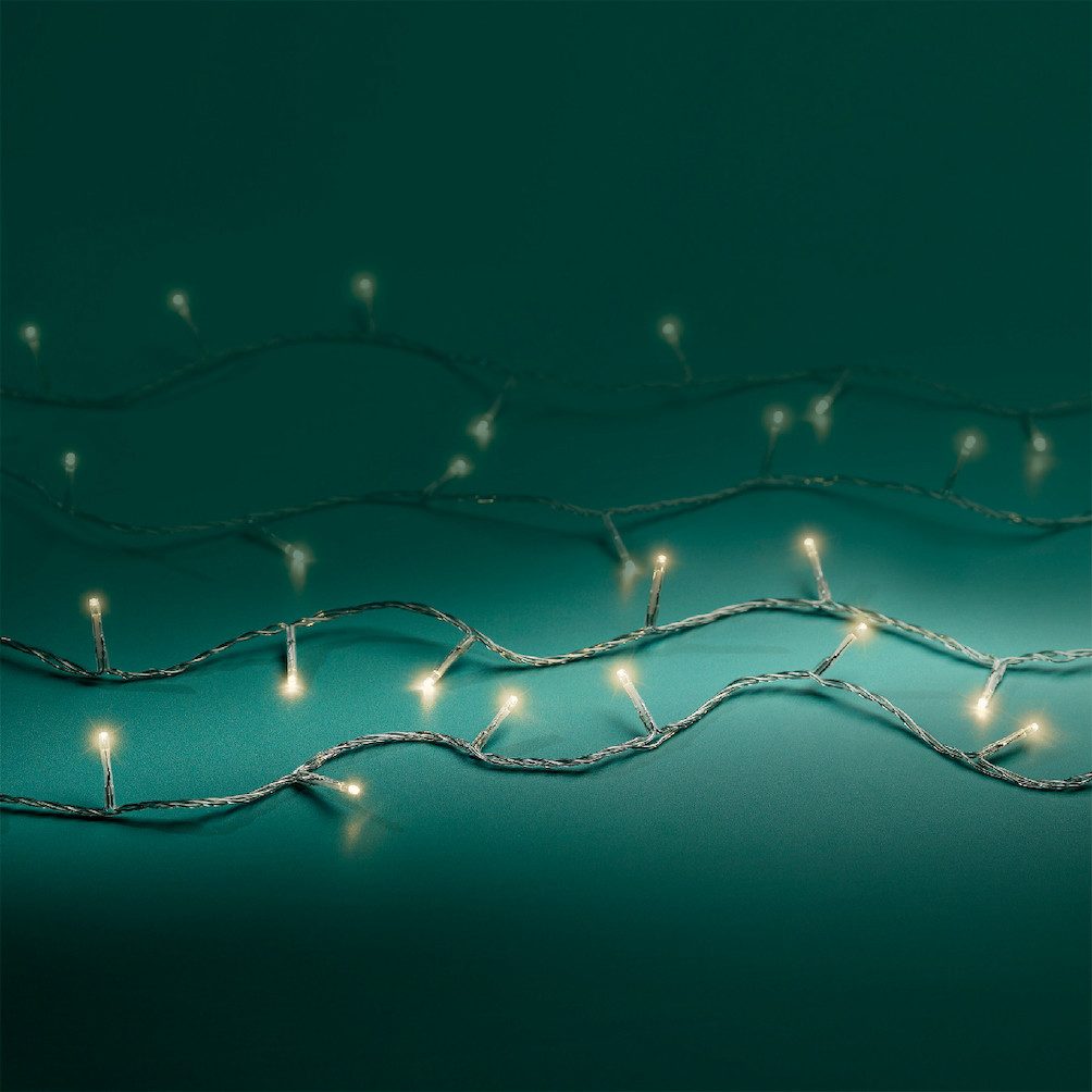 Kaemingk LED-Lichterkette Lumineo Basic mit Dimmer warmweiß outdoor transparent, Dimmbar