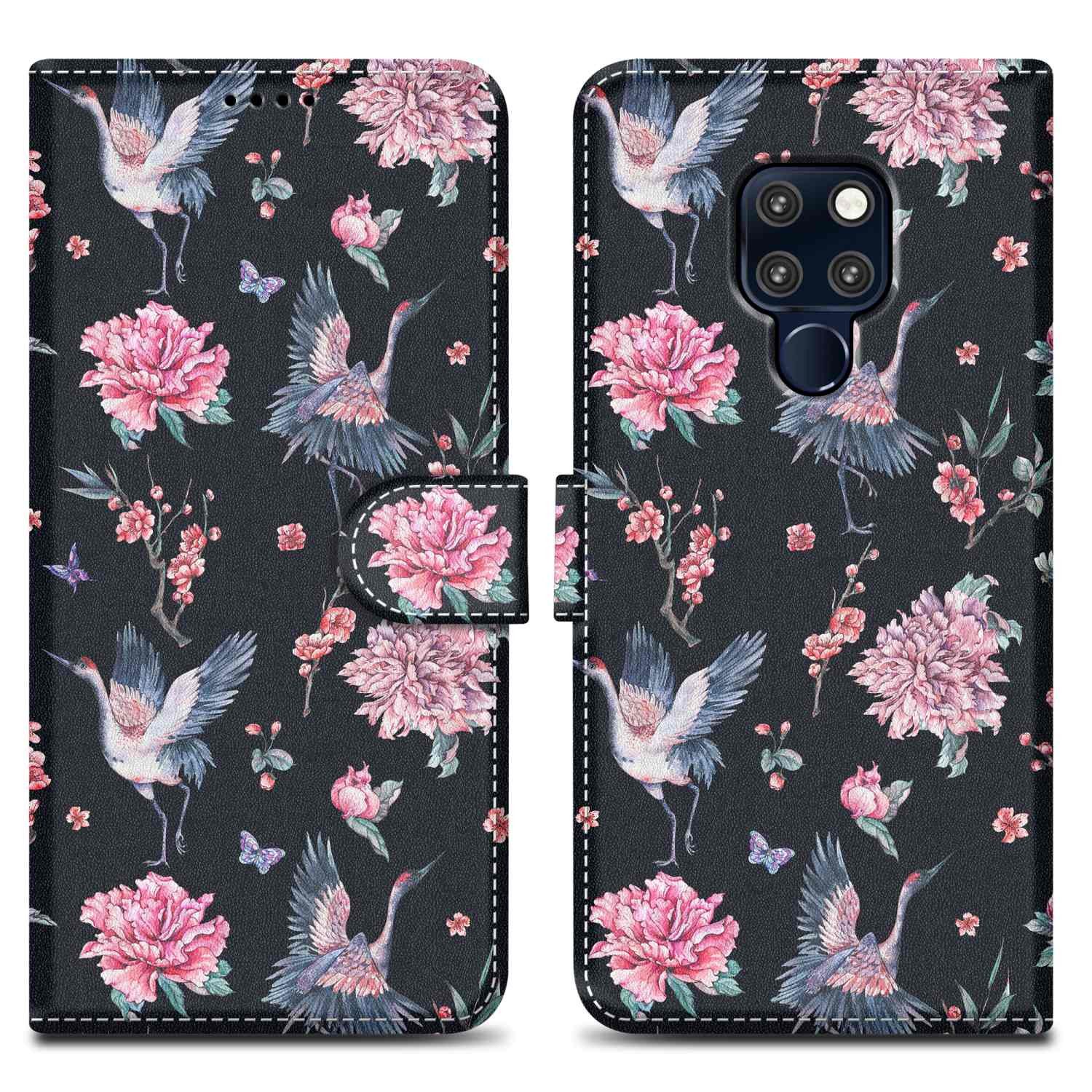 Cadorabo Handyhülle für Huawei MATE 20 Hülle Huawei MATE 20, Handy Schutzhülle - Hülle, Standfunktion, Kartenfach, Magnetverschluss