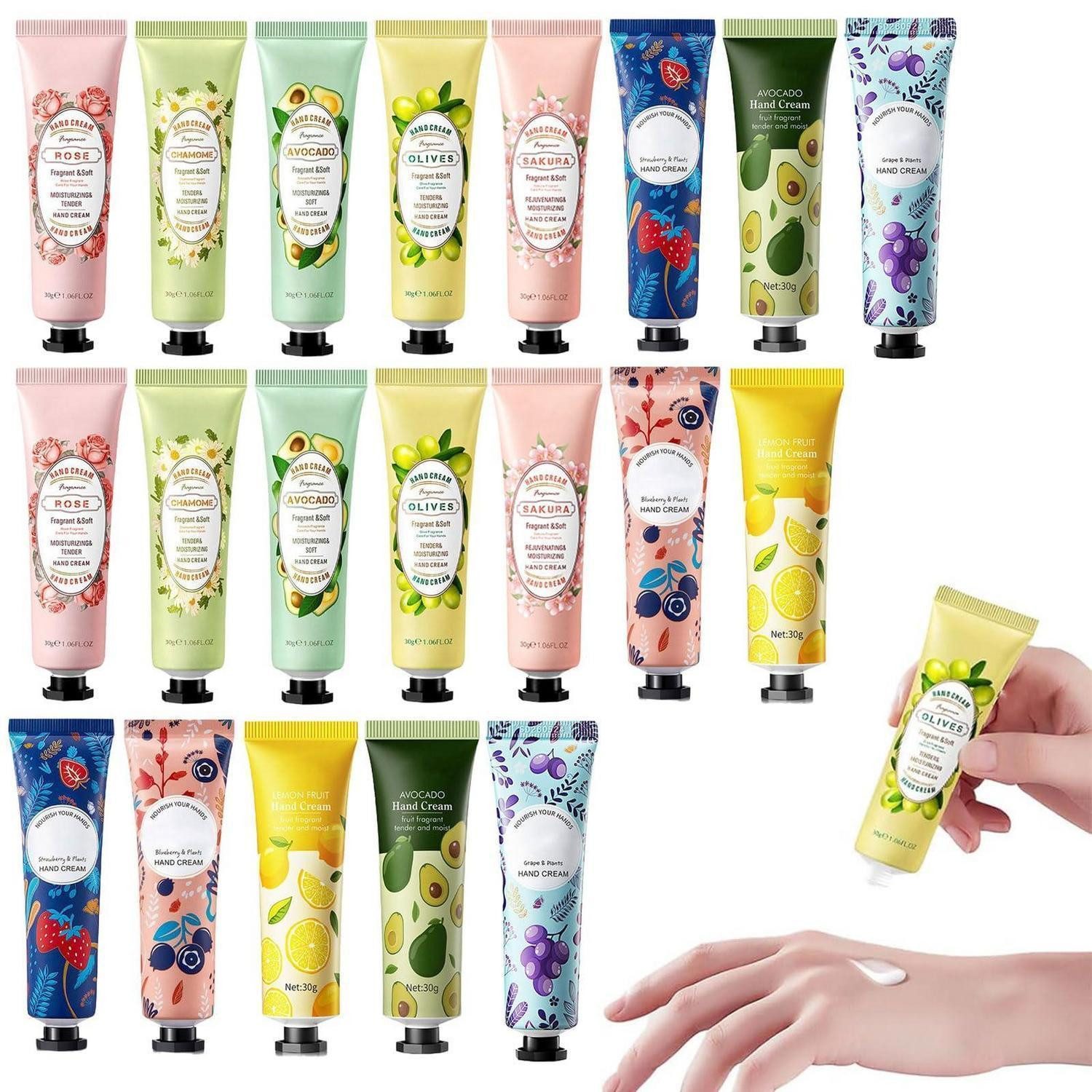 LuxusKollektion Handcreme Handcreme Set 20 Stück Duftauswahl