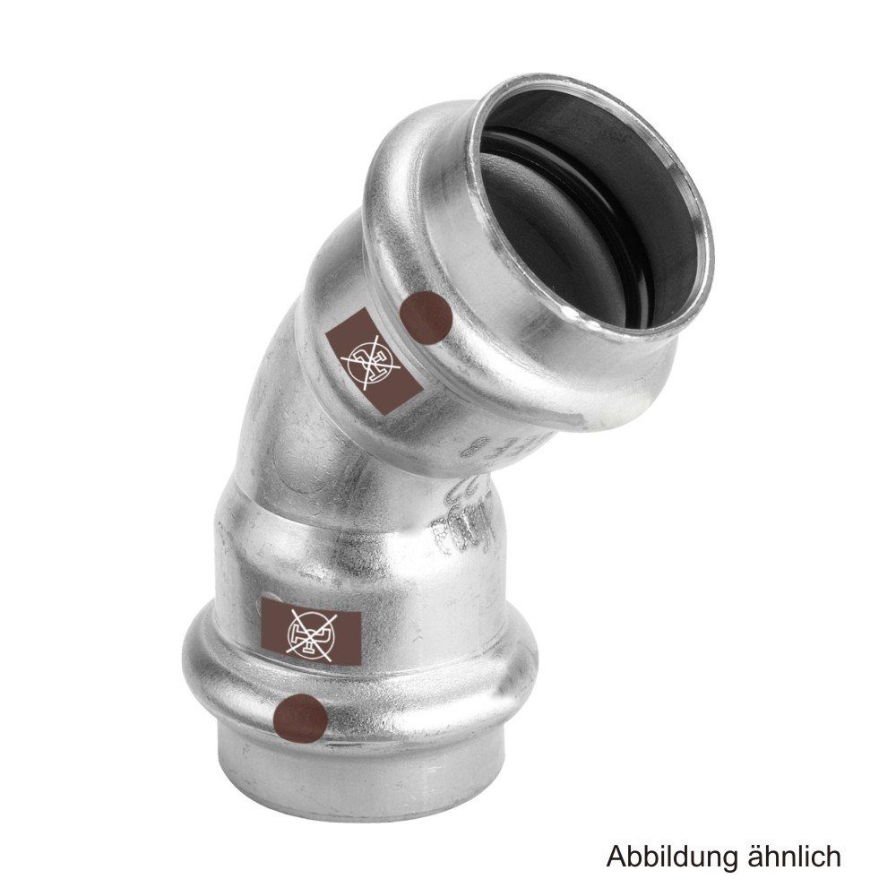 Viega Wasserrohr Viega Temponox Bogen 45° I-I, Modell 1726, 54 mm