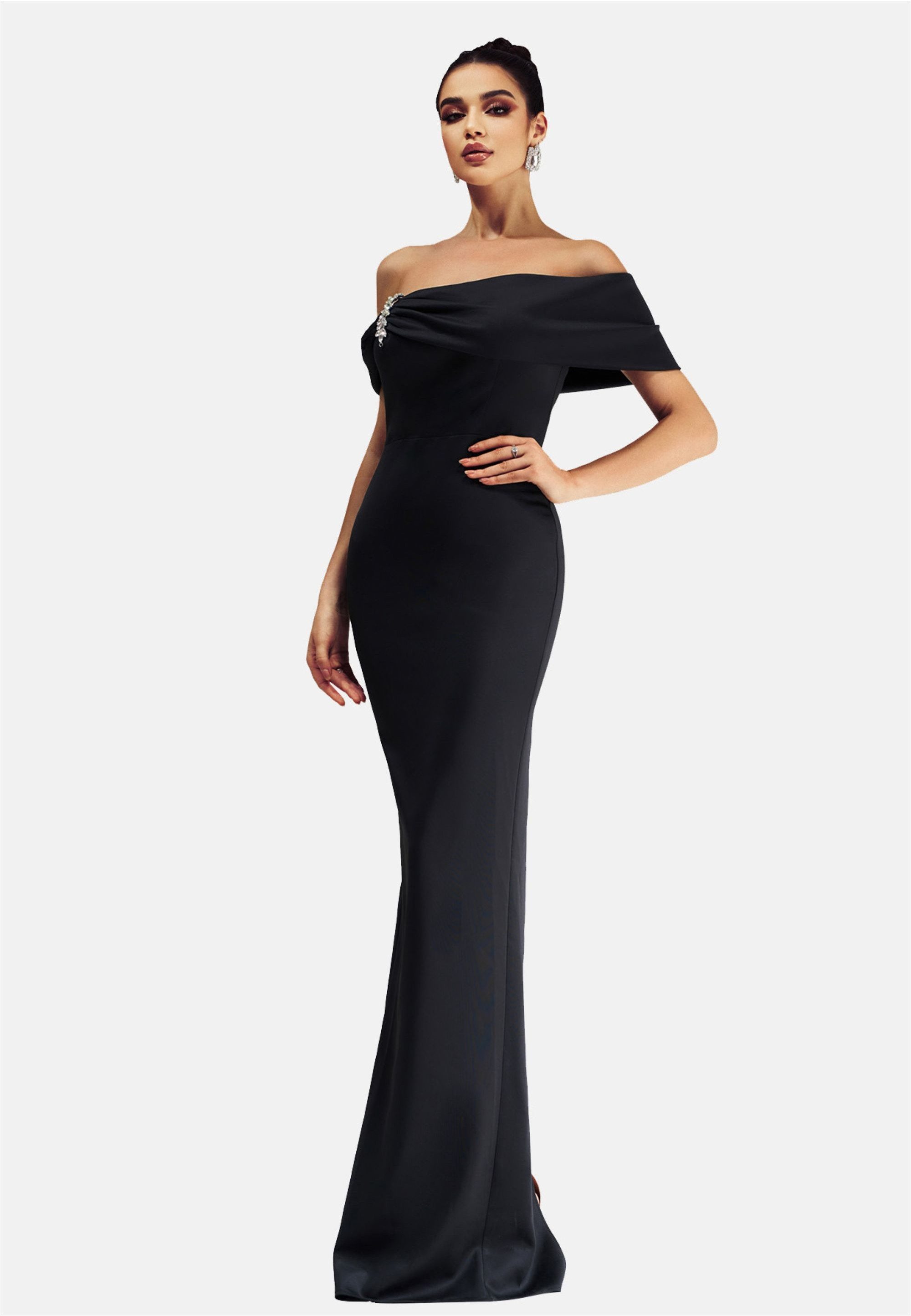 Moda Minx Jerseykleid Zoe One Shoulder Dress im schulterfreien Design