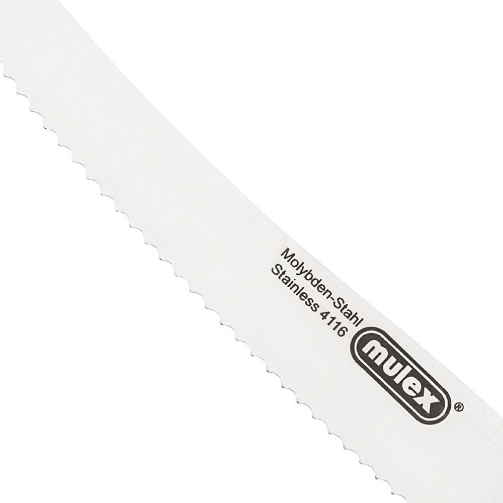 Mulex Tomatenmesser Wellenschliff aus rostfreiem Edelstahl – 11 cm Klinge, extra scharf, wendige Klinge, Wellenschliff, rostfrei