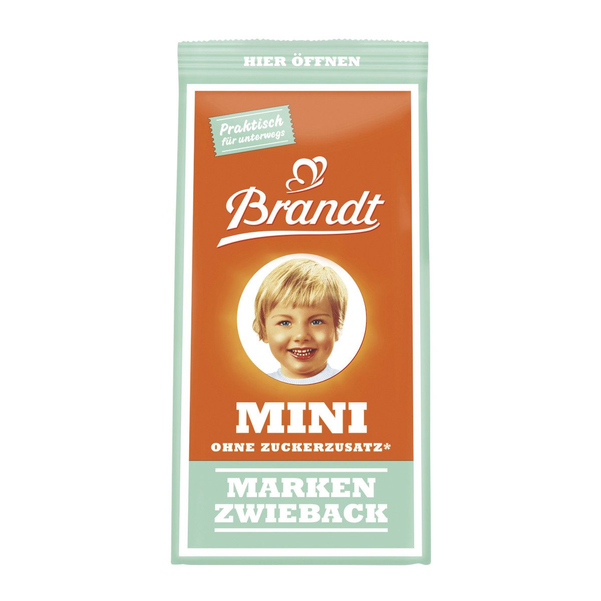 Brandt Brot, Brandt Minis Markenzwieback ohne Zuckerzusatz Packung 120g