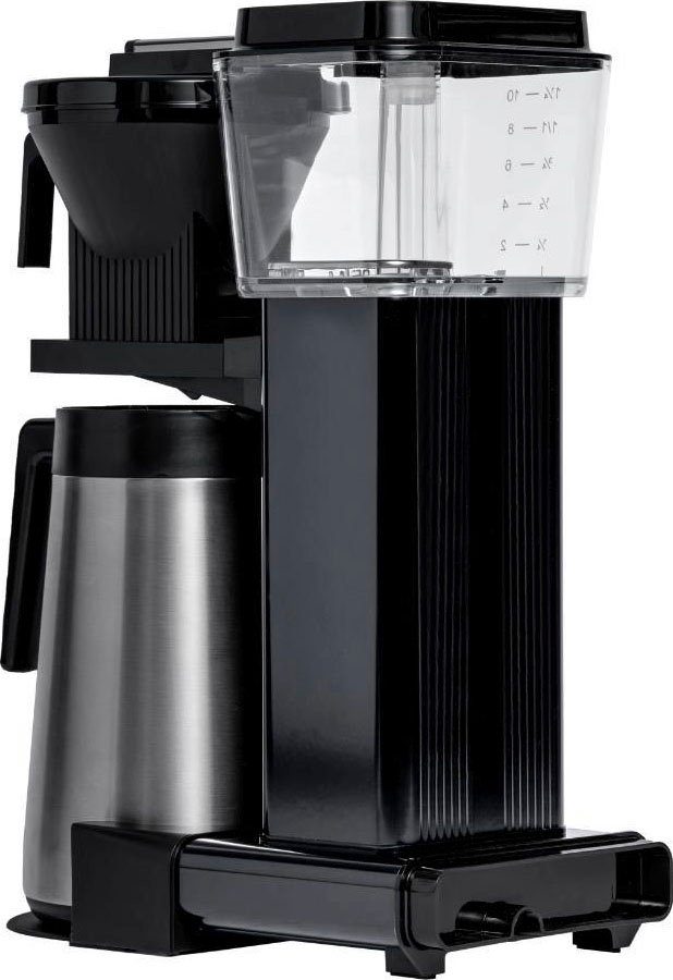 Thermoskanne Kaffeekanne, Filterkaffeemaschine 1x4 741 Moccamaster mit KBGT Papierfilter 1,25l black,