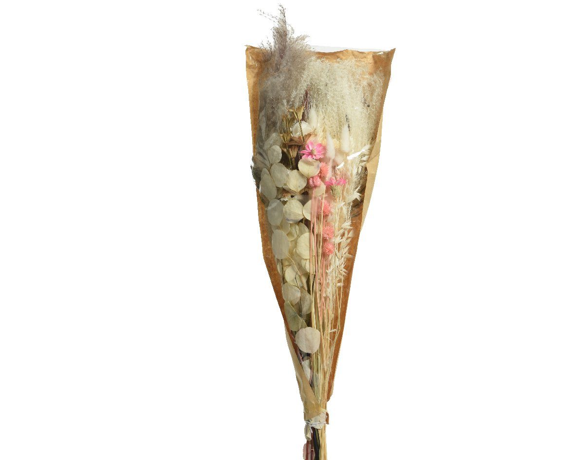 Trockenblume, Decoris season decorations, 80cm beige Trockenblumen und Strauß 1 Bund Mix Gräser Blumen