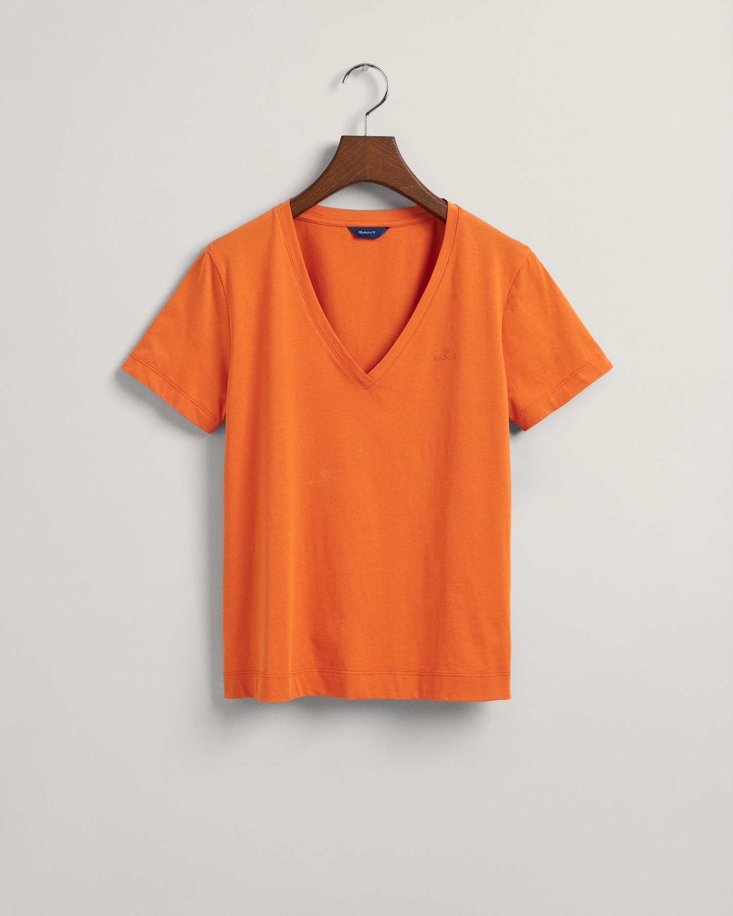 Orange V-Neck Original Gant T-Shirt T-Shirt