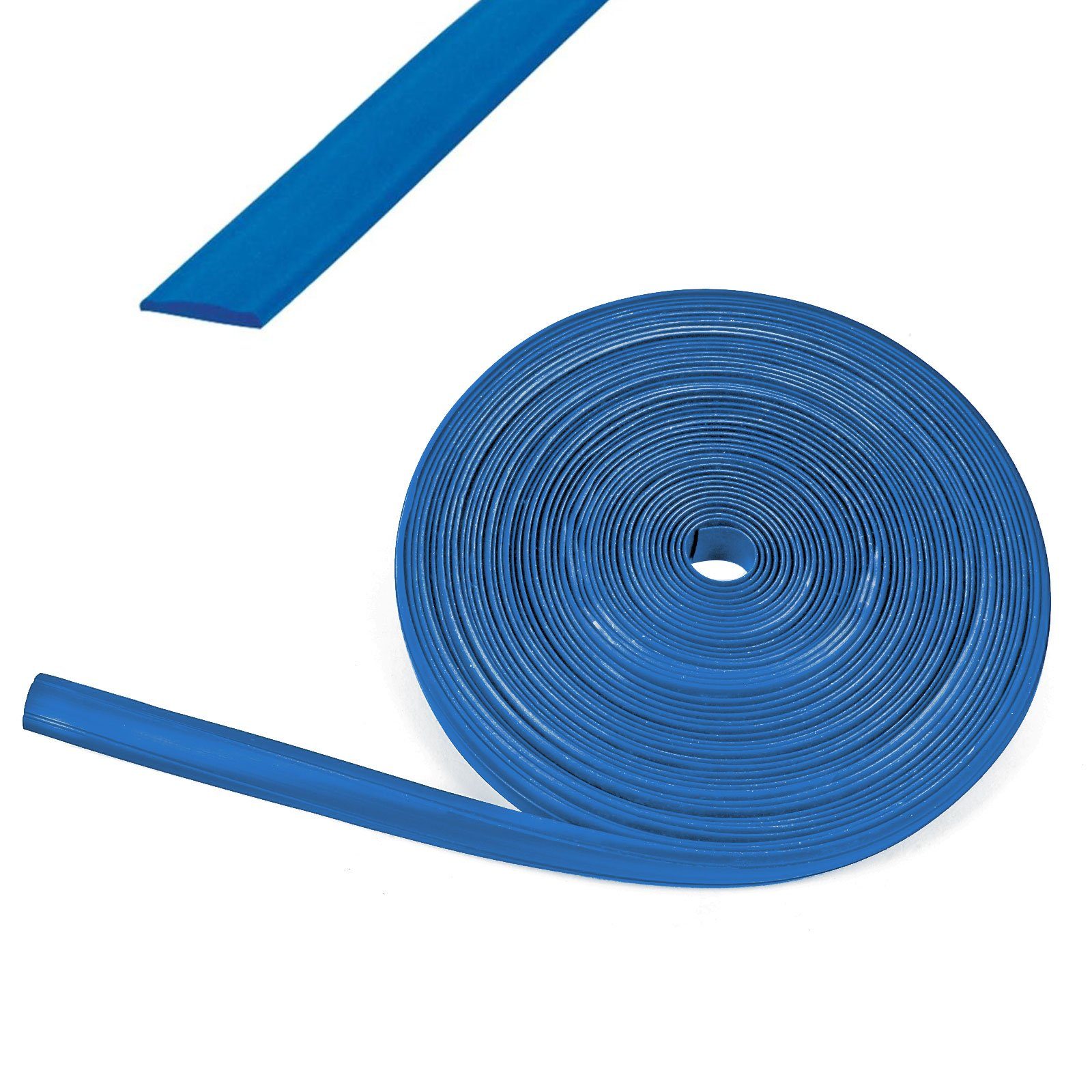 Wamovo Keder 30 Meter (3x10 m) Kederband 12 mm blau Kunststoff Leistenfüller
