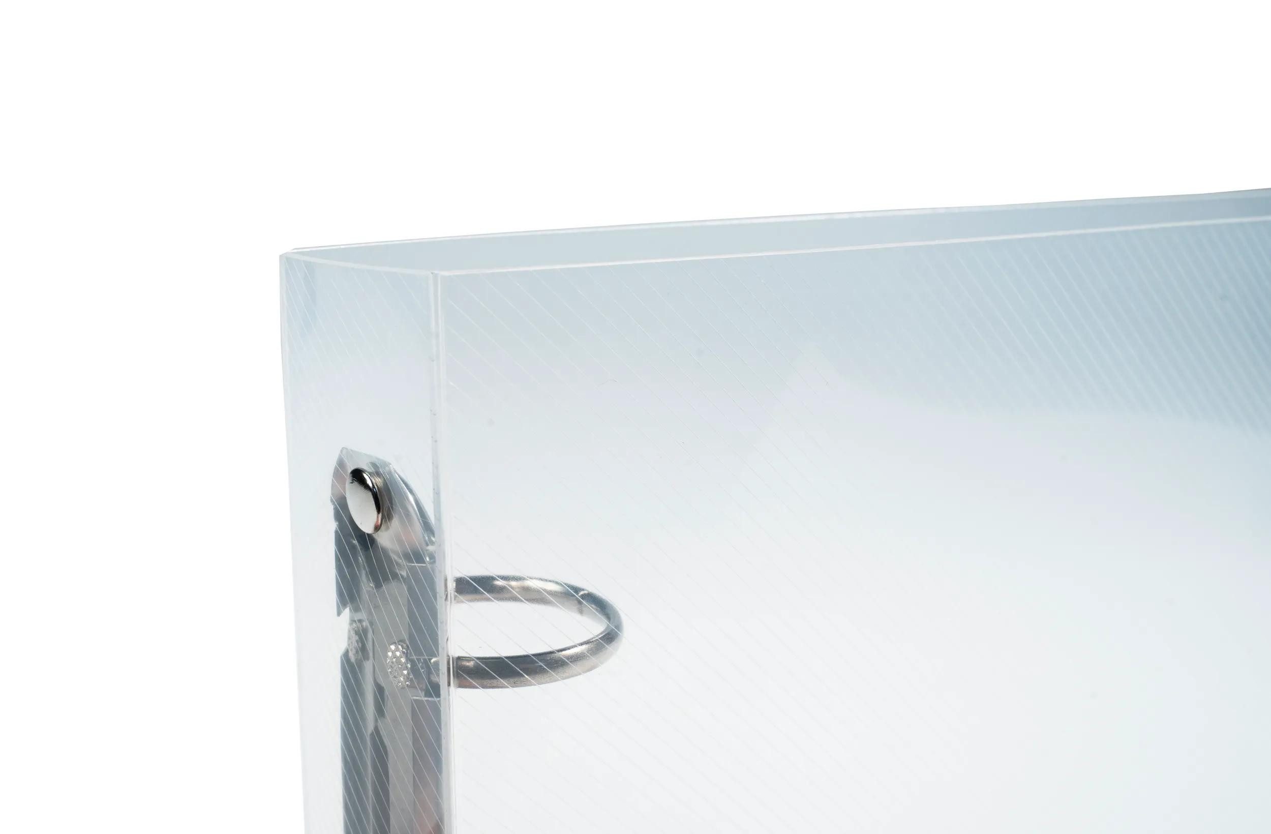EXACOMPTA Ringbuchmappe 10x Ringbuch PP 700µ 2Ring 25mm Rücken 35mm für A5 Kristall 51091E, PP Ringbücher