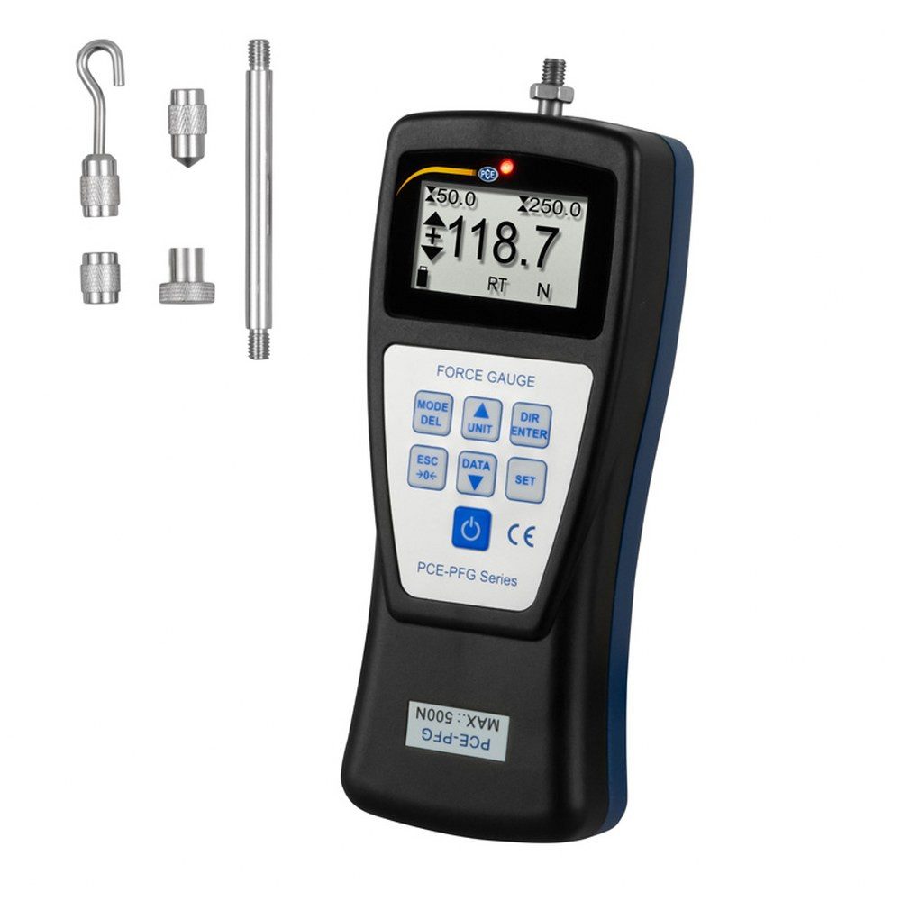 Lasermessgerät Kraftmessgerät PCE-PFG 500 mit interner S Kraftmesszelle