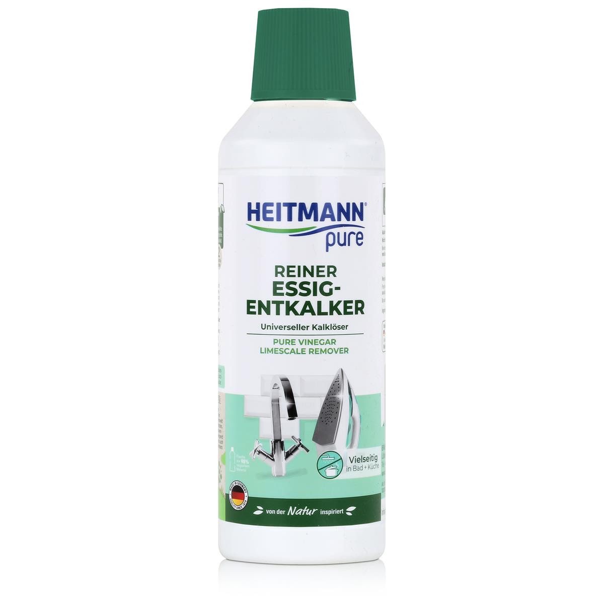 HEITMANN Heitmann pure Reiner Essig-Entkalker 500ml Universalentkalker (1er Pac Entkalker
