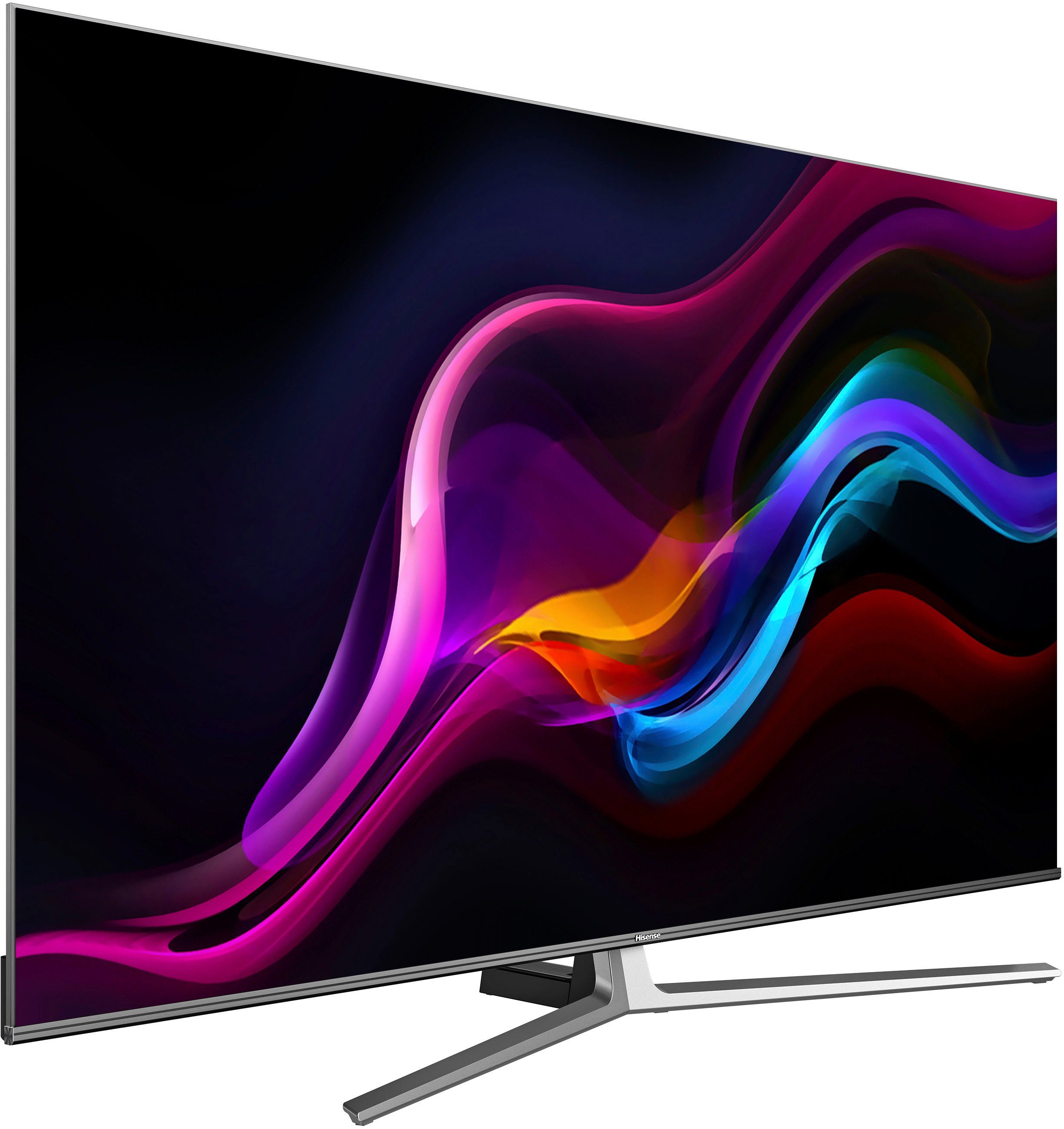 Hisense 55U8GQ QLED-Fernseher (139 cm/55 Zoll, 4K Ultra HD, Smart-TV,  Quantum Dot ULED Technologie, 120Hz Panel, USB Recording)