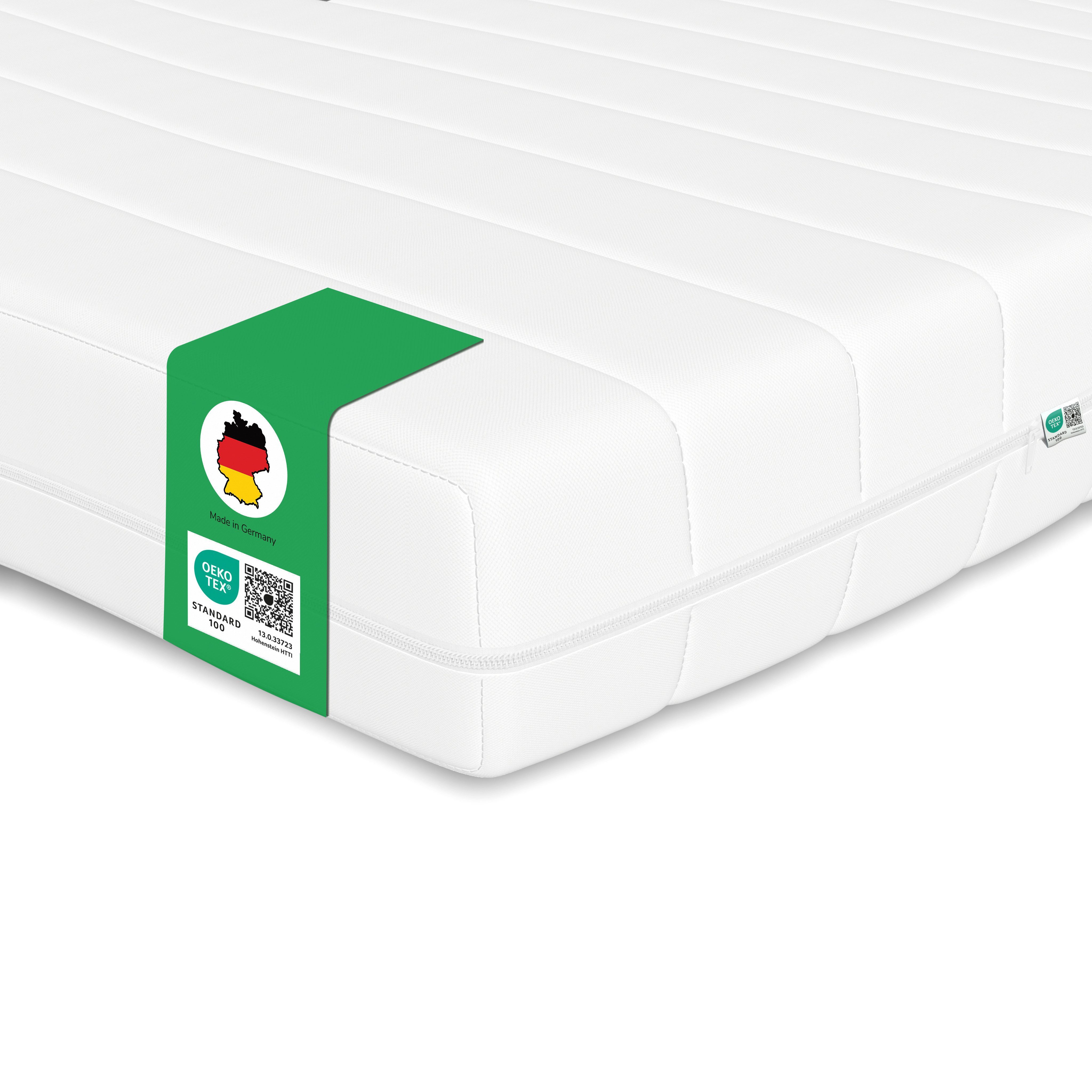 Kaltschaummatratze 15 cm H2/H3 ergonomische 7-Zonen Wendematratze, Schlaftroll, 15 cm hoch, 90x200 cm, 140x200 cm, 180x200 cm und weitere Größen